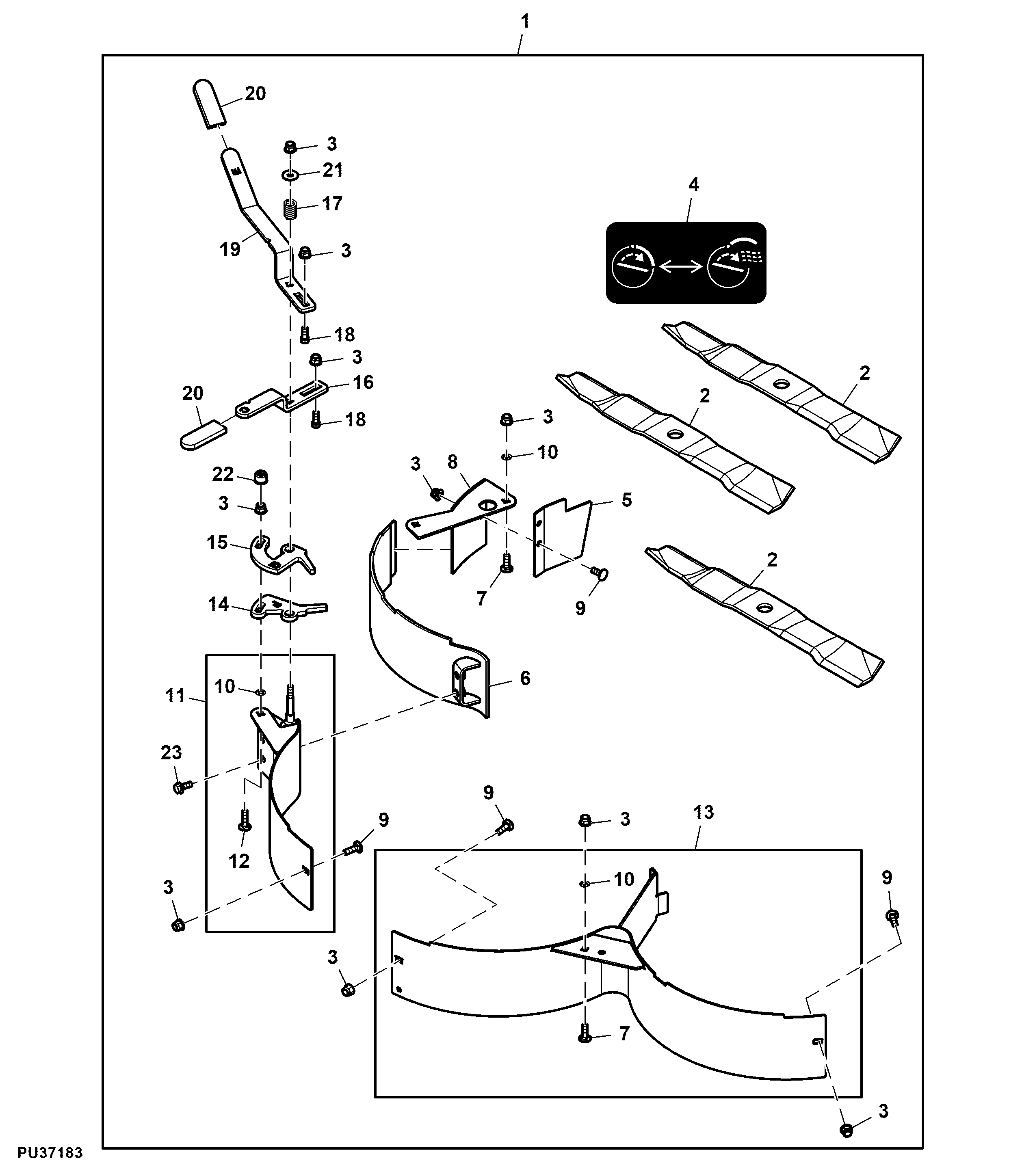 MulchControl™ System, 54HC inch, Attachment