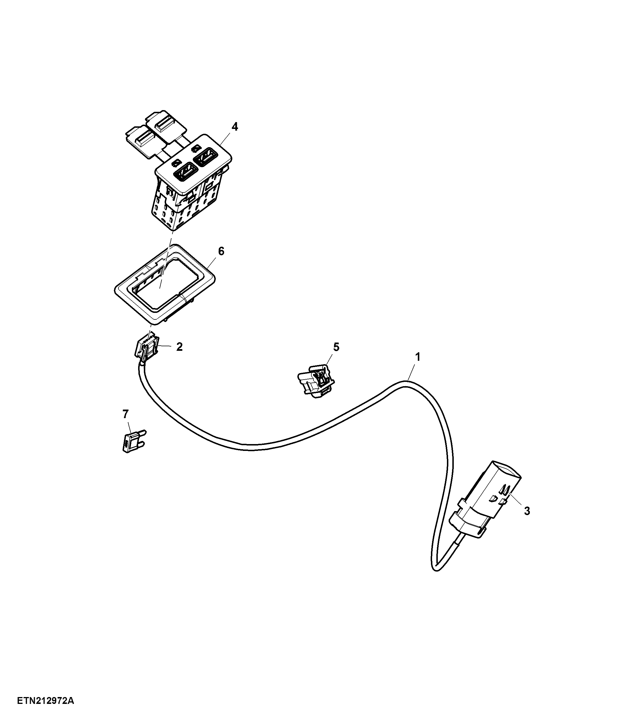 Wiring Harness / Socket Outlet, USB Charger