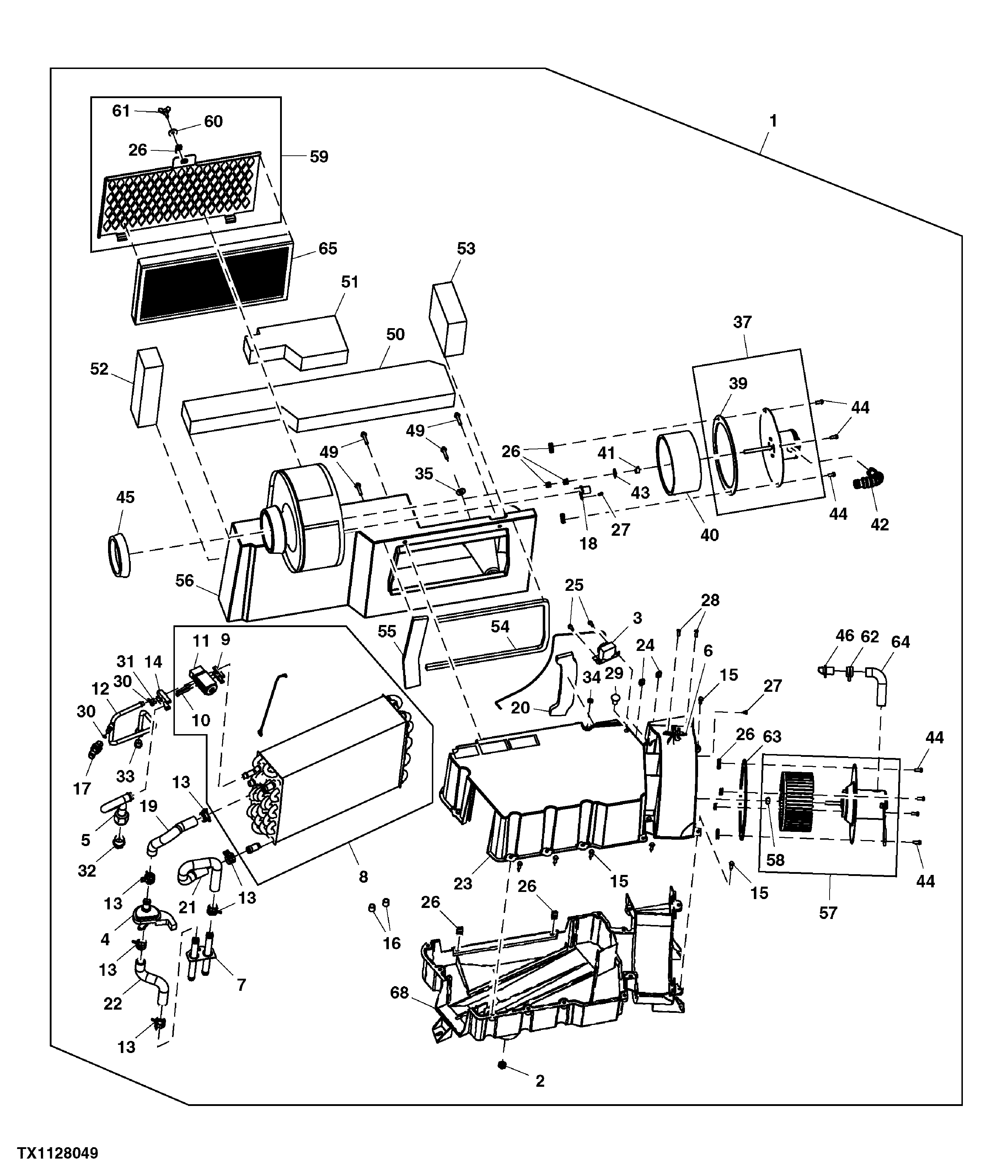 Heat Ventilation Air Conditioning Module Components