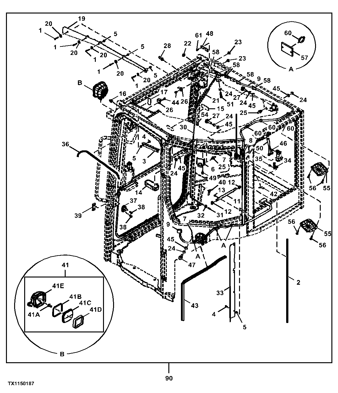 Cab Components, Cab Lights, Antenna, and Hardware