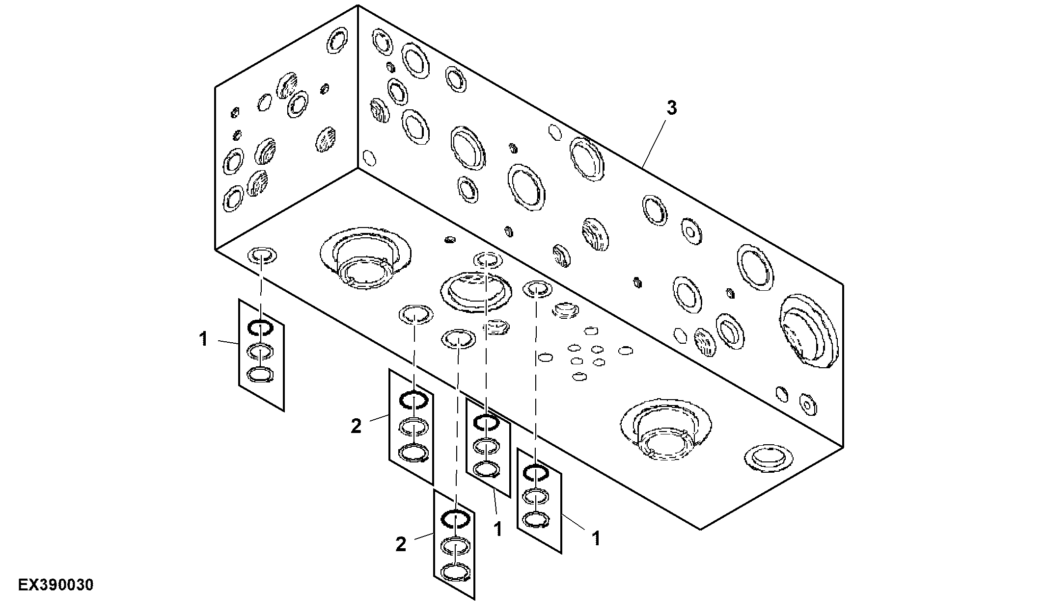Main Hydraulic Valve STC Repair Kits (320001 - )