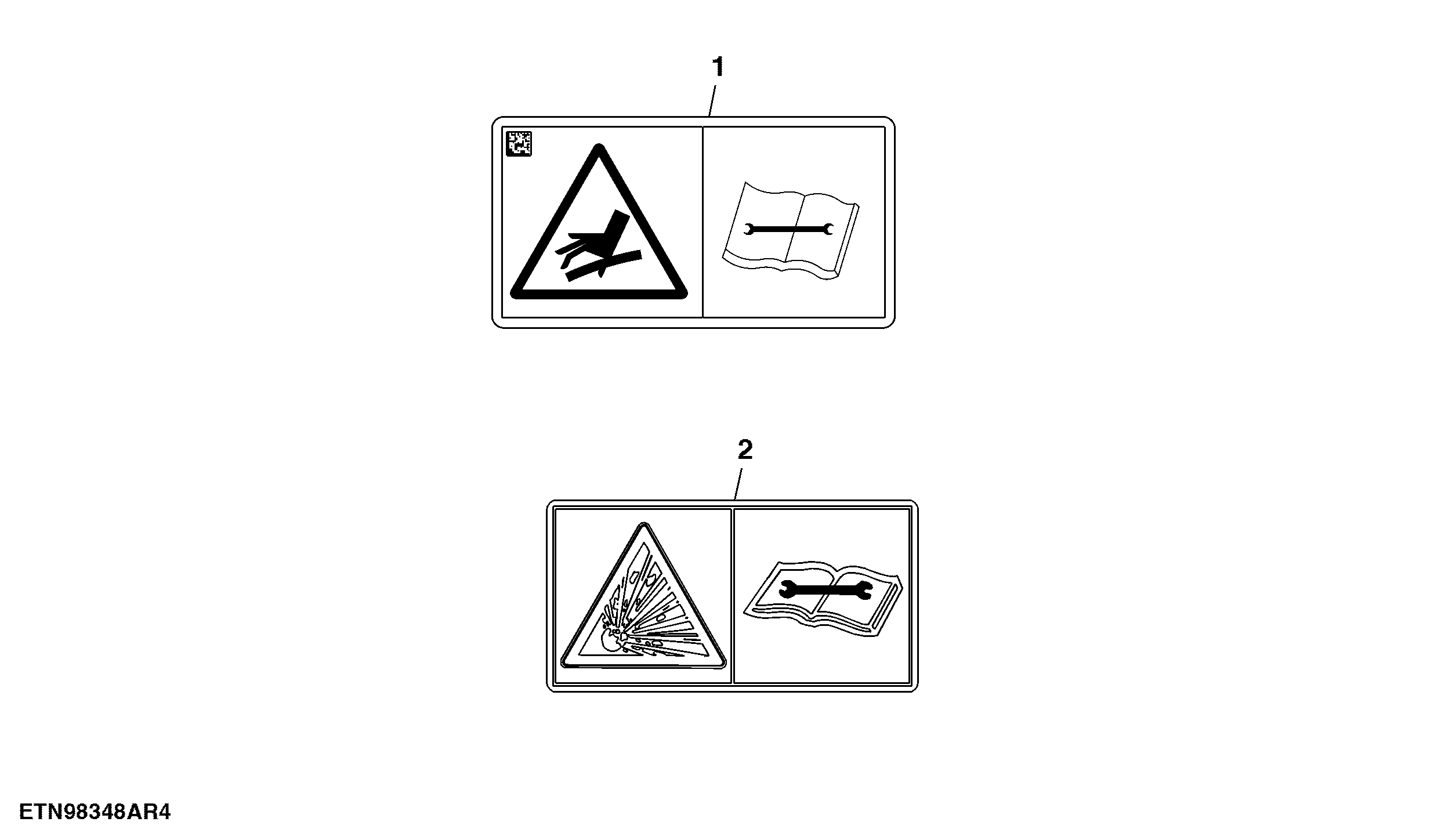 Hydraulic Decal, Text Free