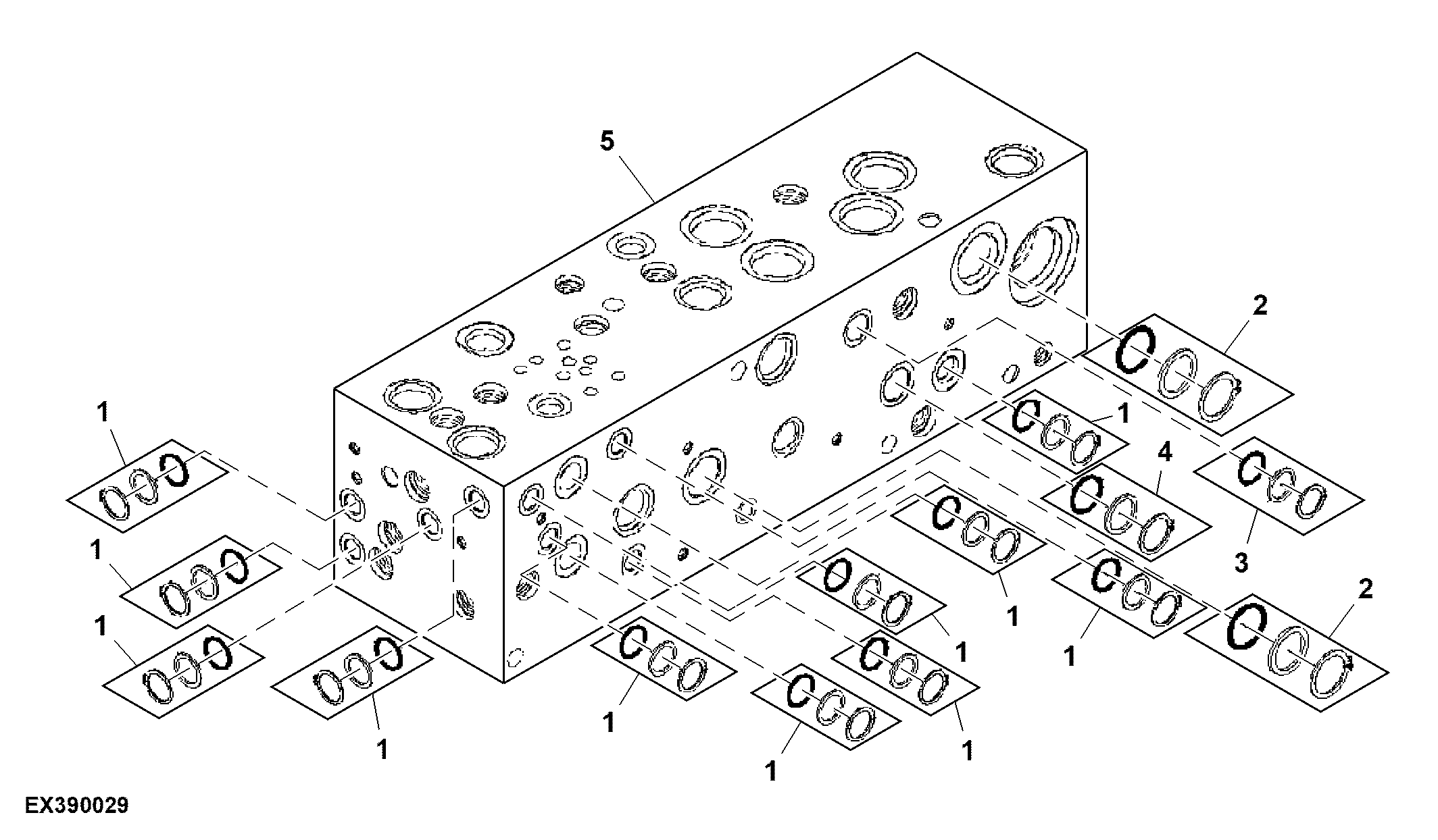 Main Hydraulic Valve STC Repair Kits (320001 - )