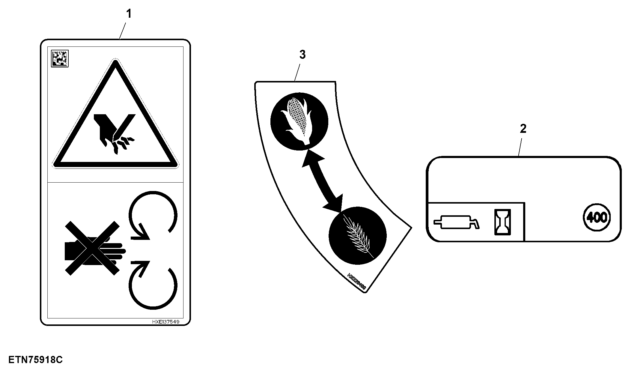 Text Free Separator Decal W/ Rethresher
