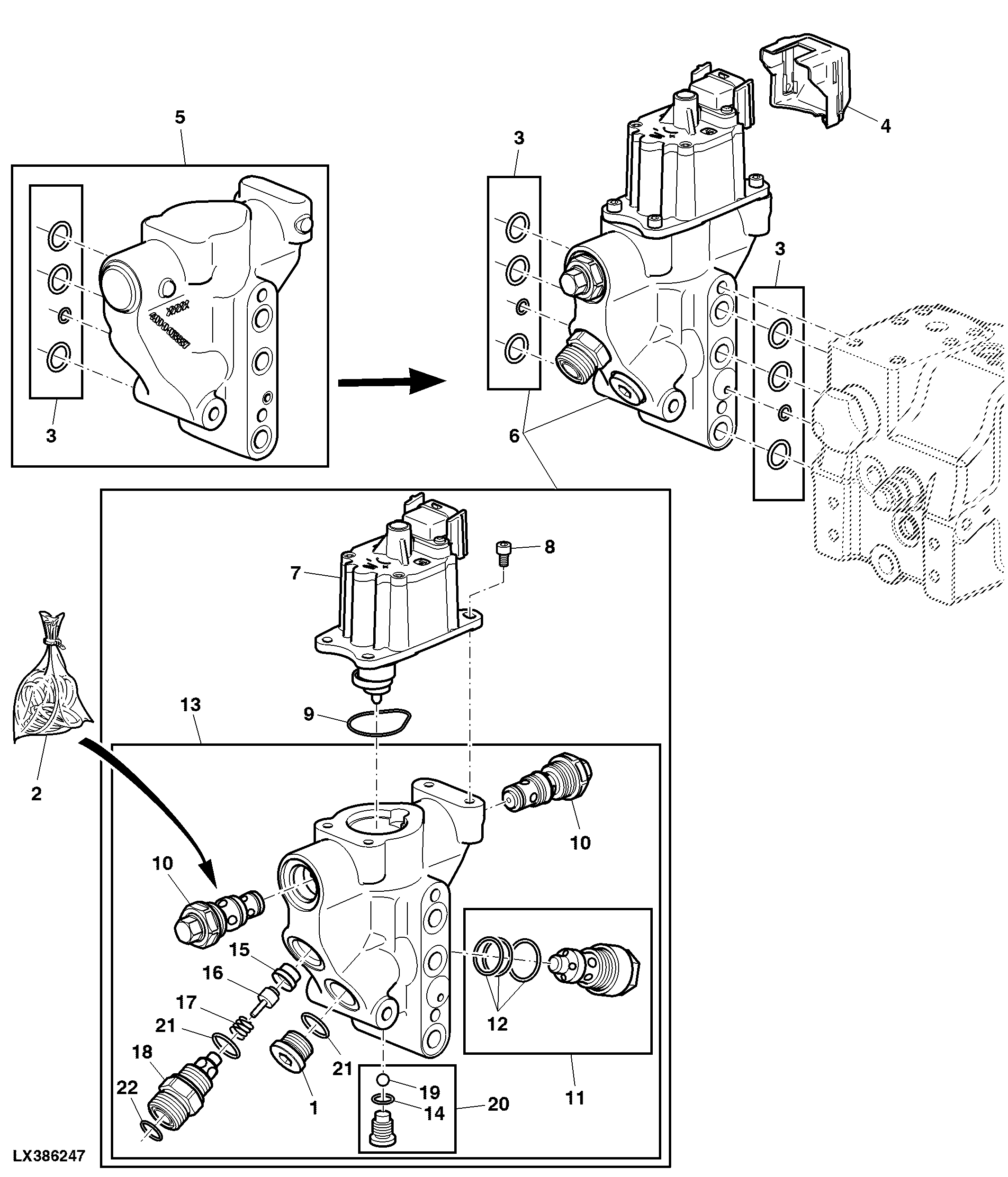 Hitch Control Valve With Stepper Motor (Hydraulic Pump 45 Cm3)