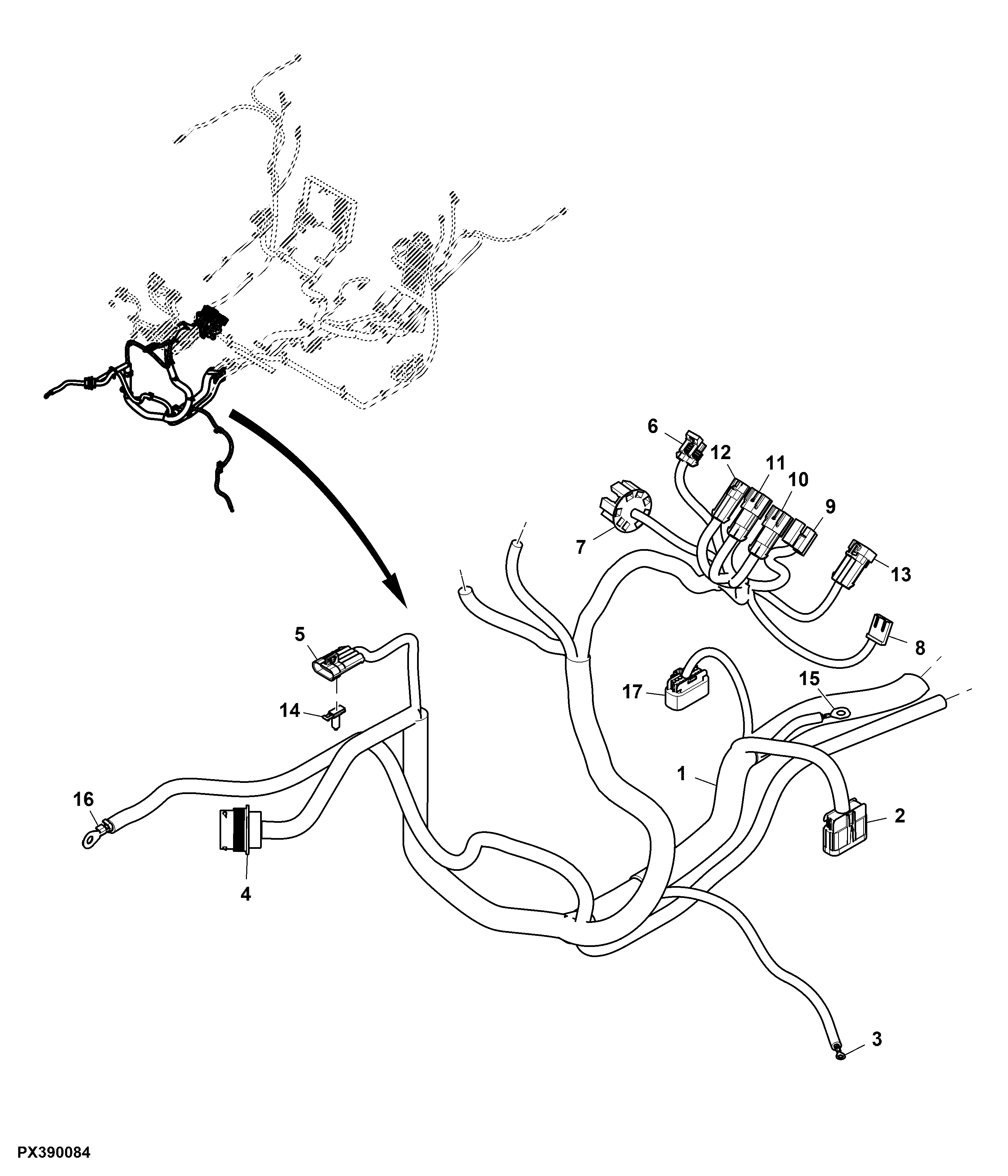 Chassis Wiring Harness, PowrReverser™, OOS, (2/5)