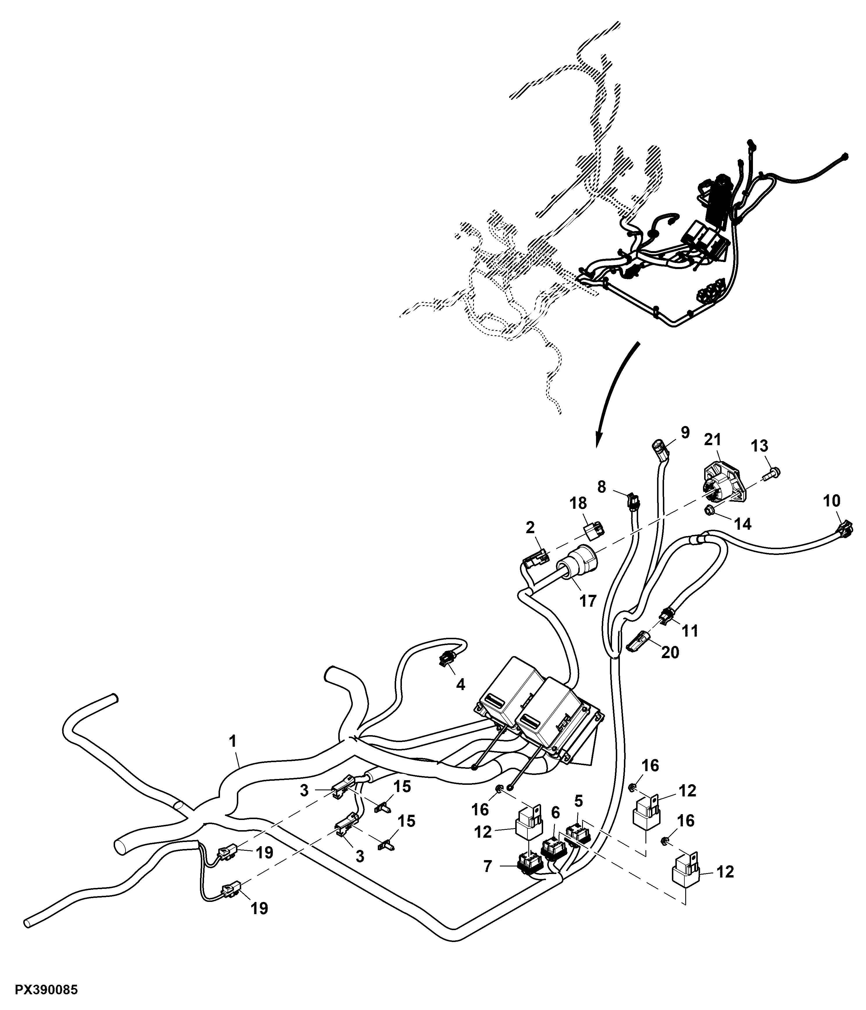 Chassis Wiring Harness, PowrReverser™, OOS, (3/5)