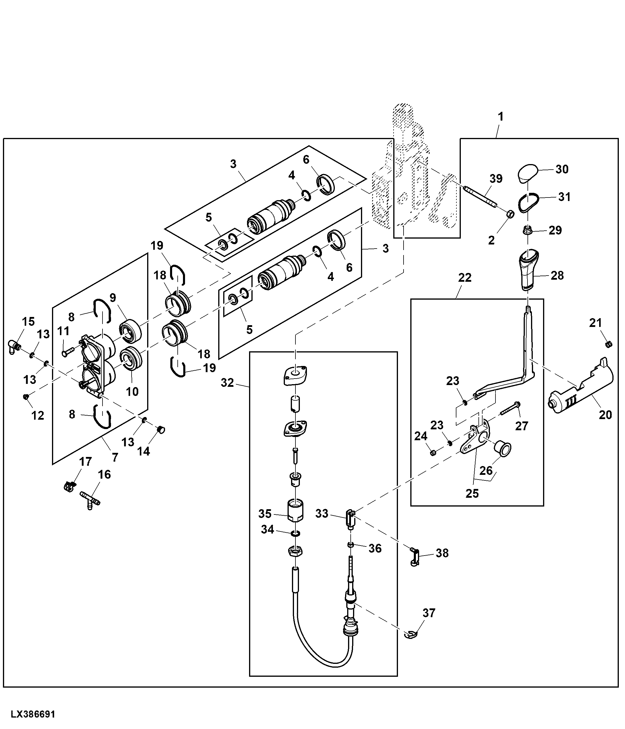 Attachment, Mechanical SCV, 450 Series, Position III