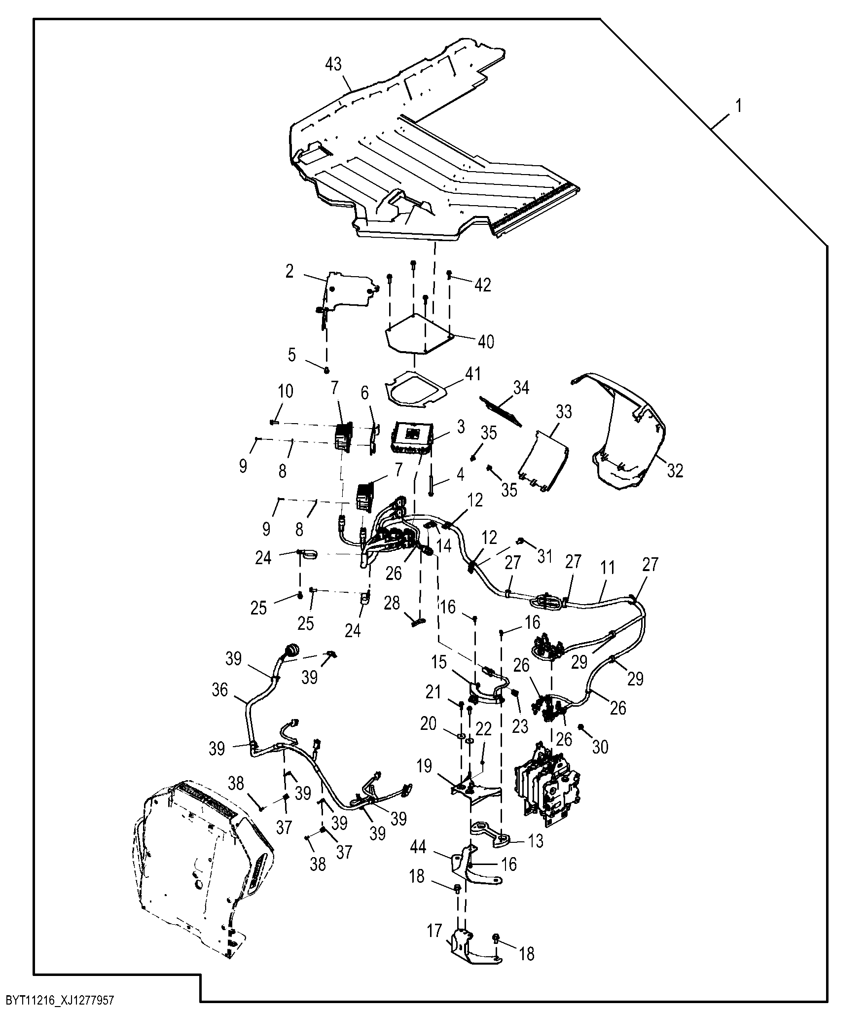 Floor Mat, Harnesses and Steering Controller Parts Kit