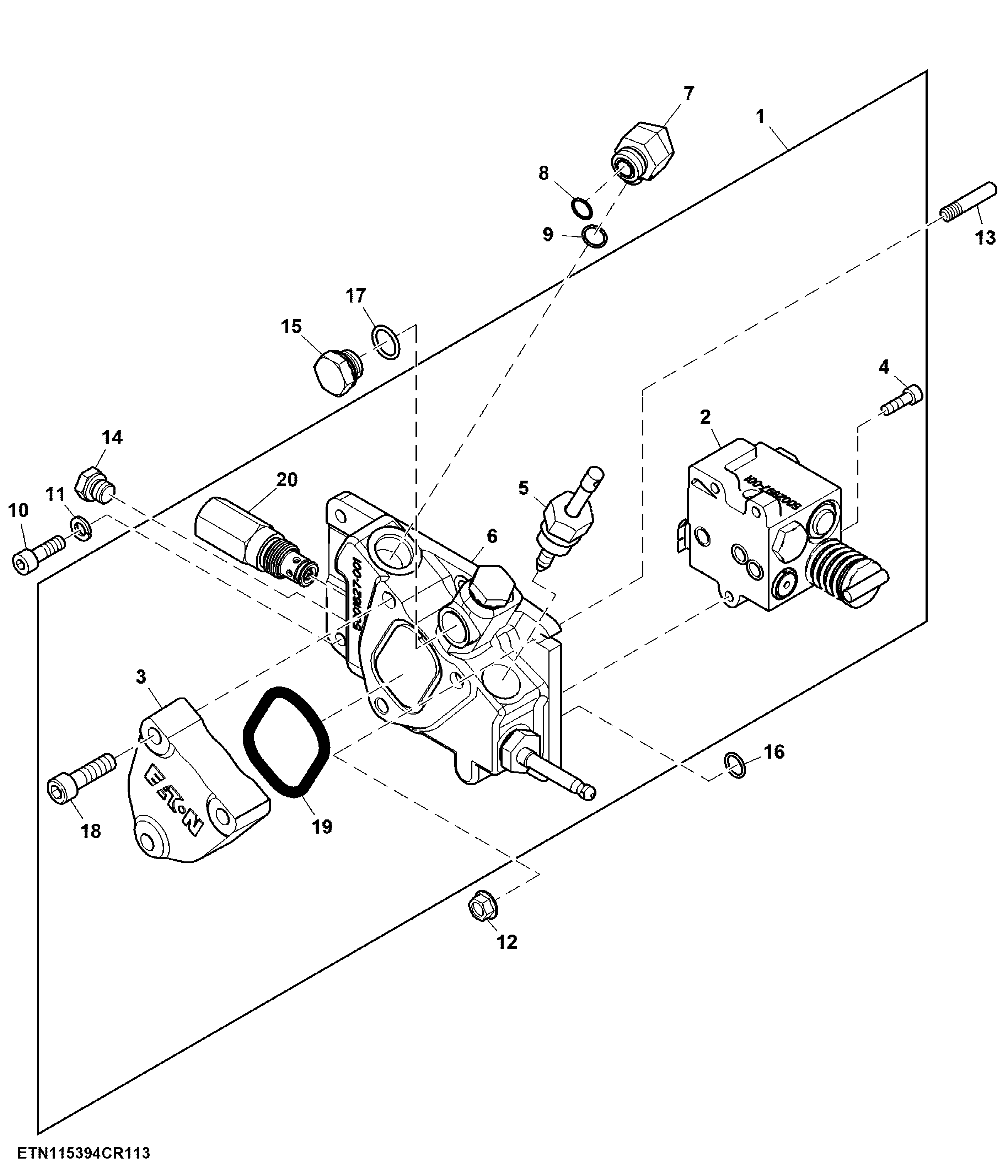 Rockshaft Control Valve, W/ Electronic Quick Release (1/2)
