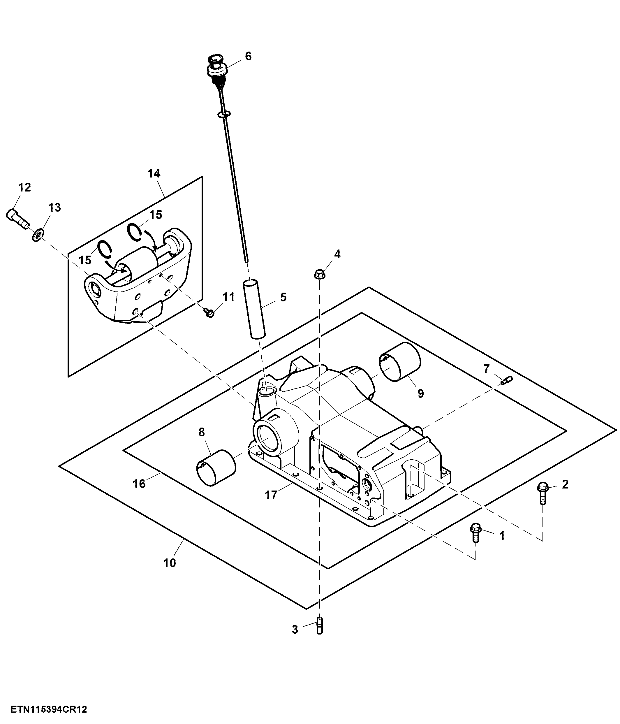 Rockshaft Housing, W/ Electronic Quick Release