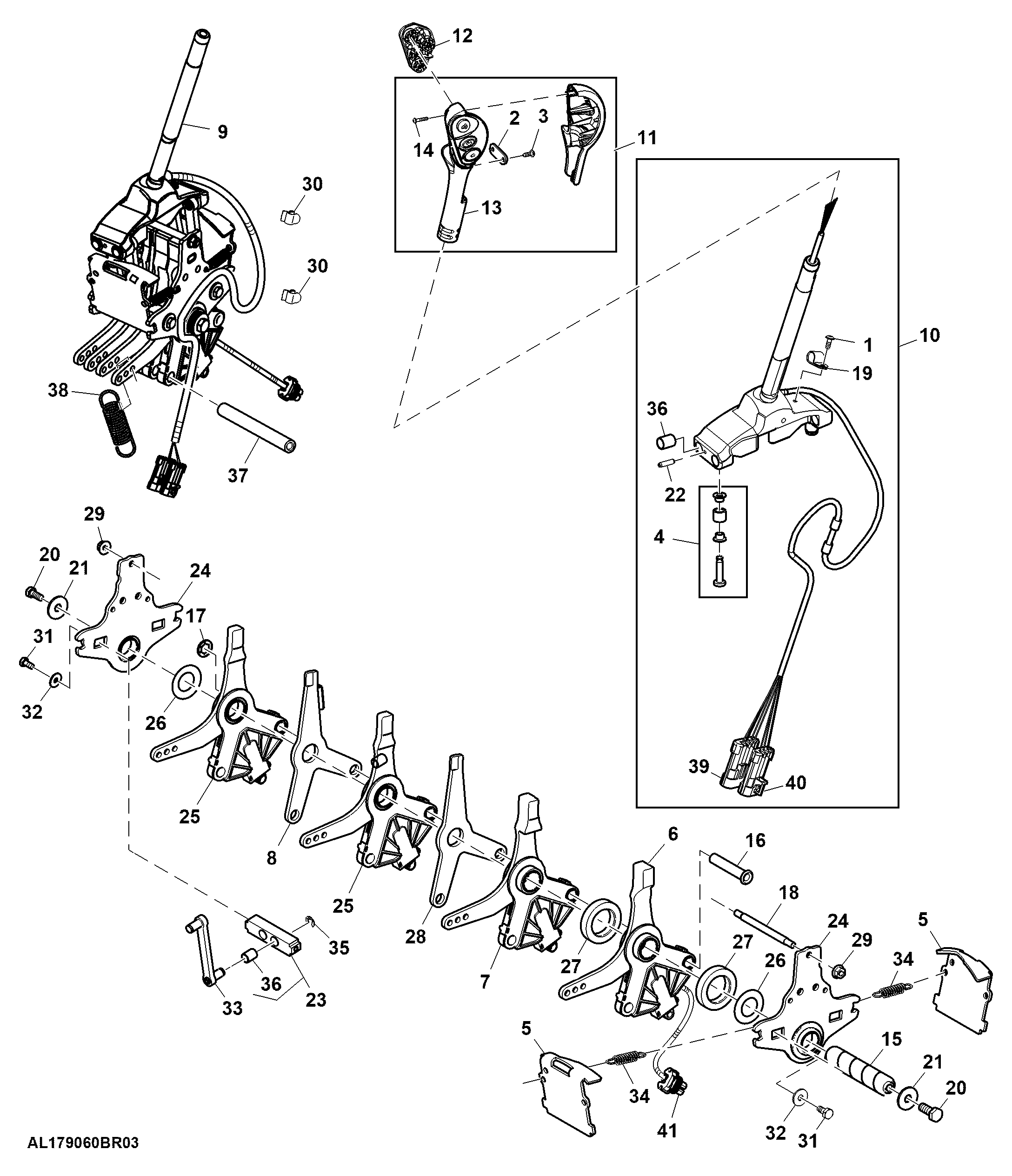 Range Shift / Speed Control, W/ 5-Range, PowrQuad™, W/ Hand Clutch, W/ Armrest