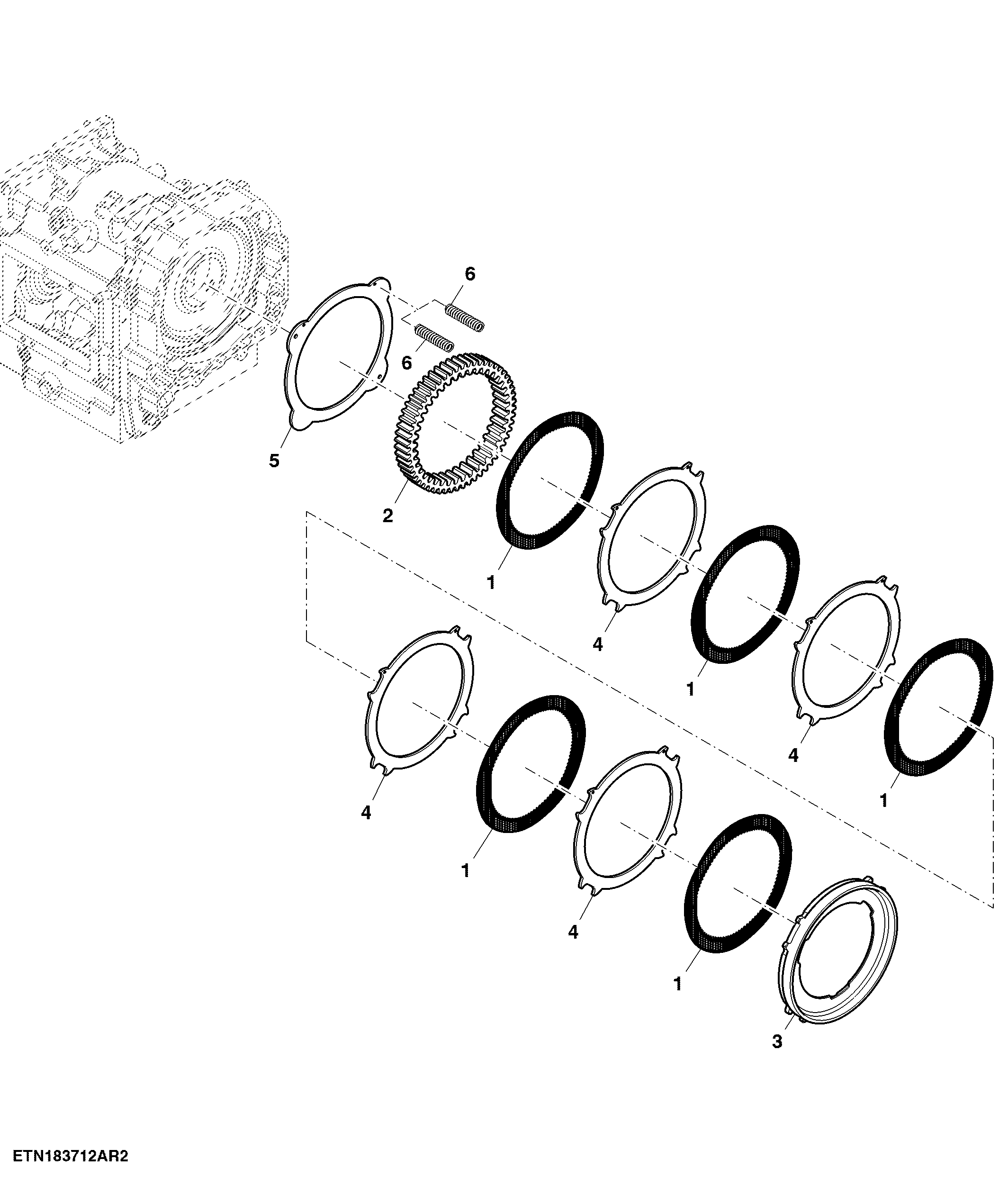 Reverser Brake Ring Gear / Brake Disk, PowrQuad™ or CommandQuad™