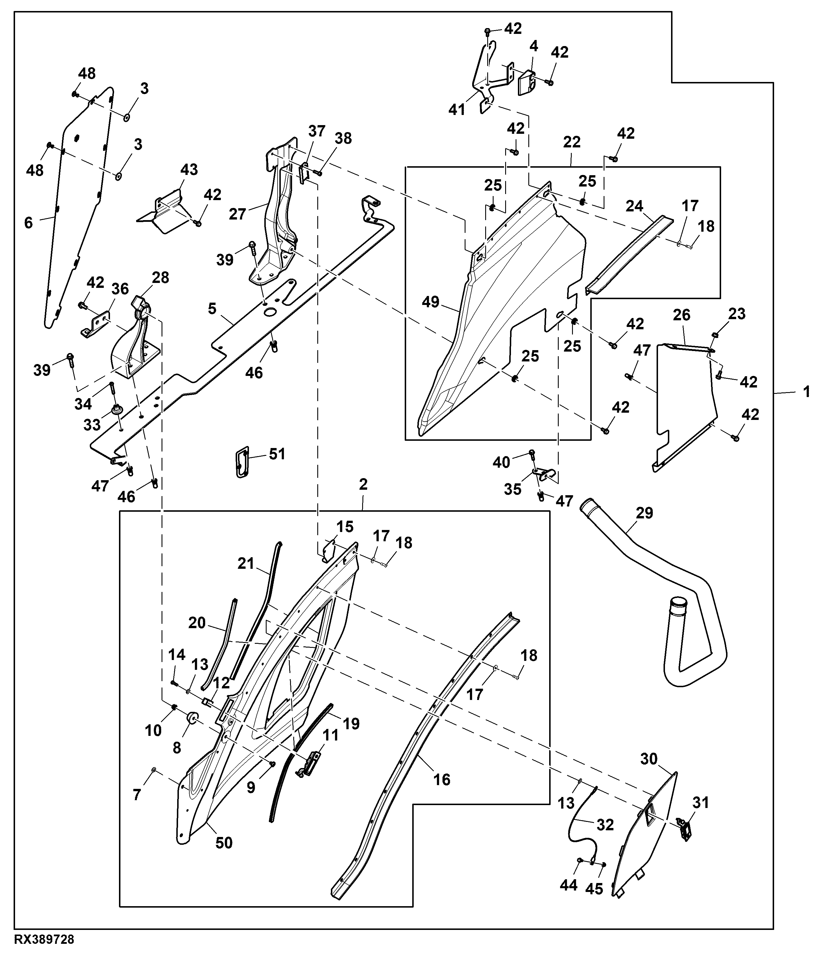Attachment, Engine Side Cover, 13.5 L FT4 Engine, LH