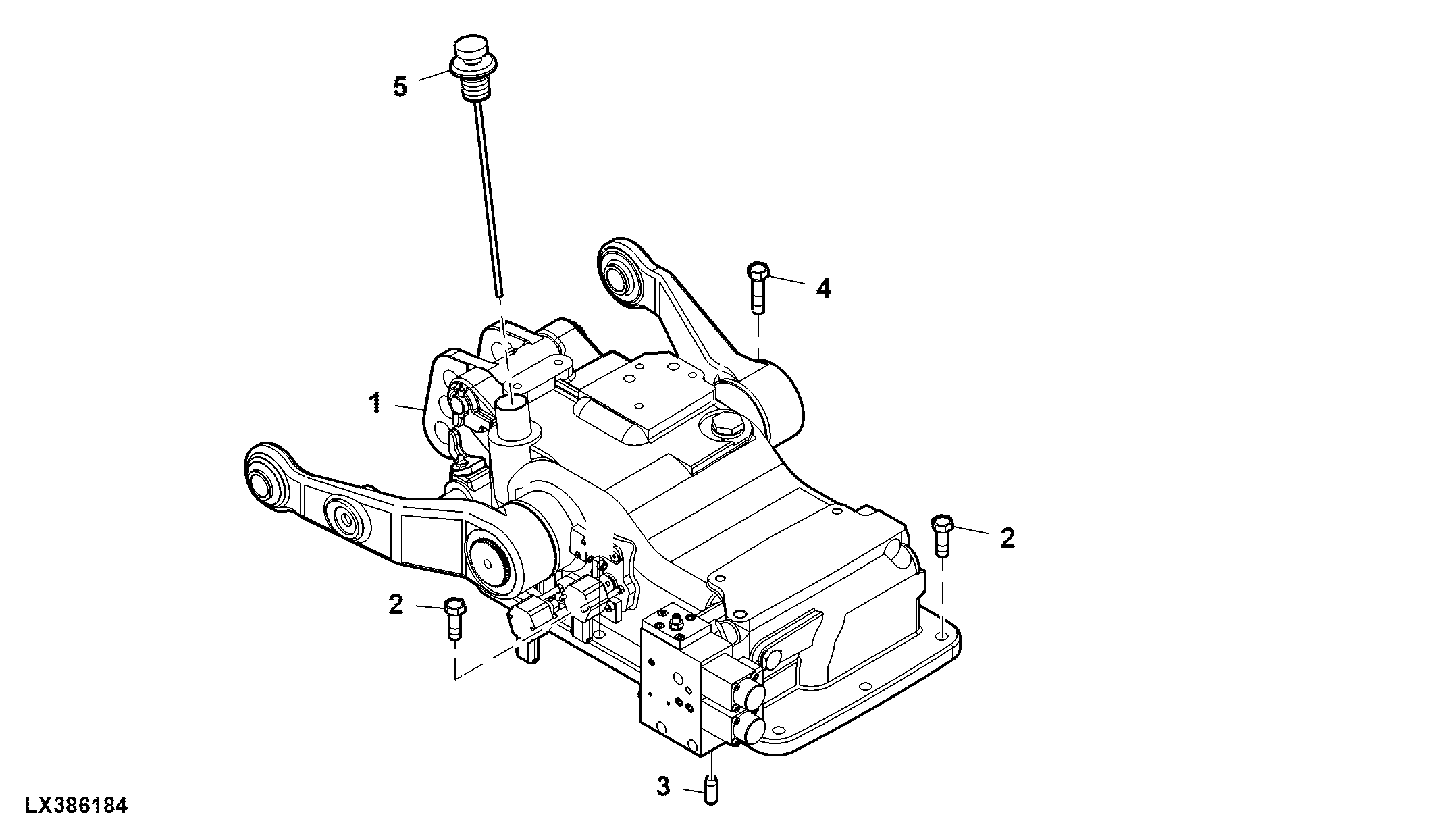 Rockshaft Assembly, Electrical,W/ Lift Cylinder, Wide Axle