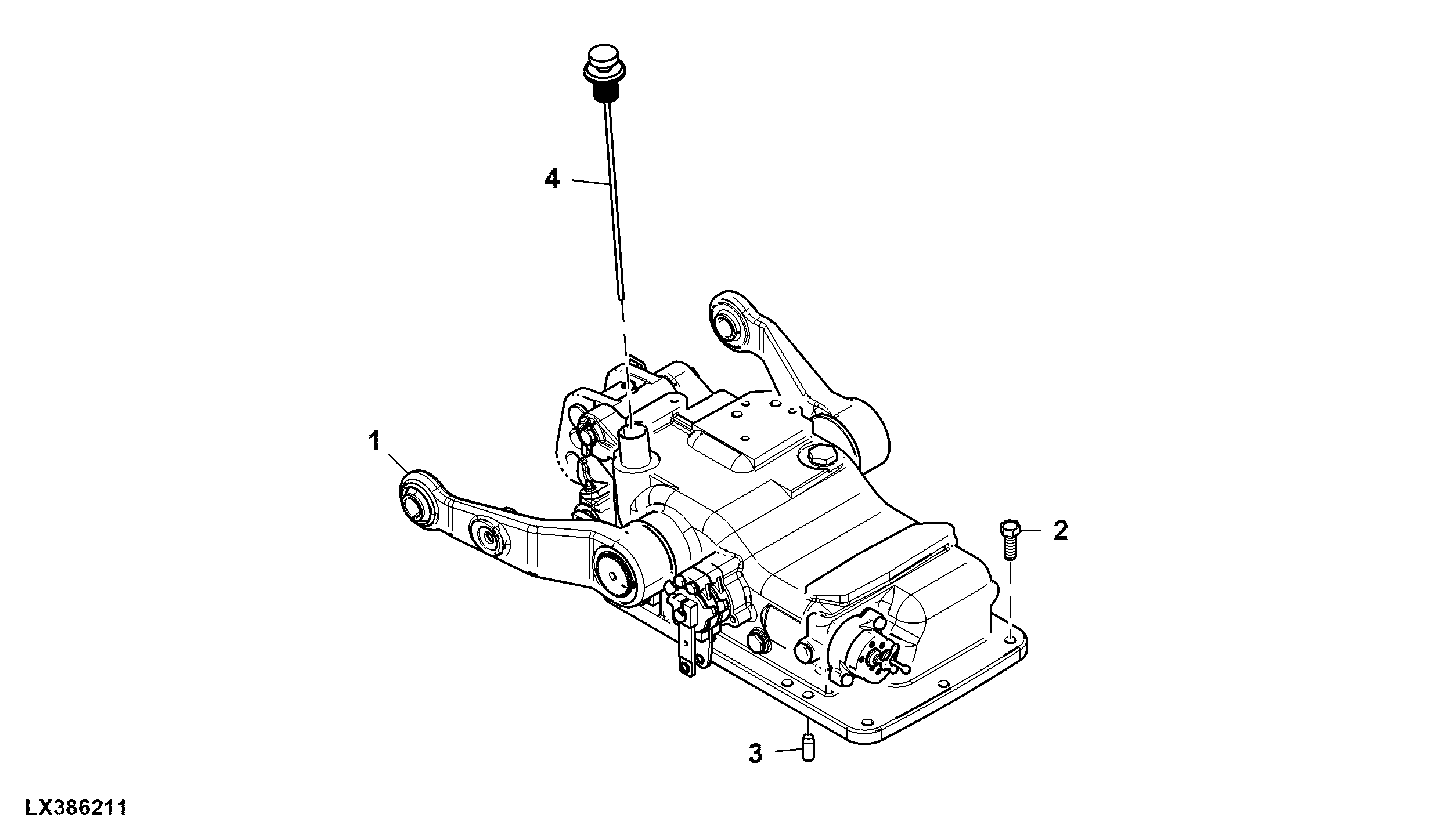 Rockshaft Assembly, Mechanical, W/ Lift Cylinder, Wide Axle