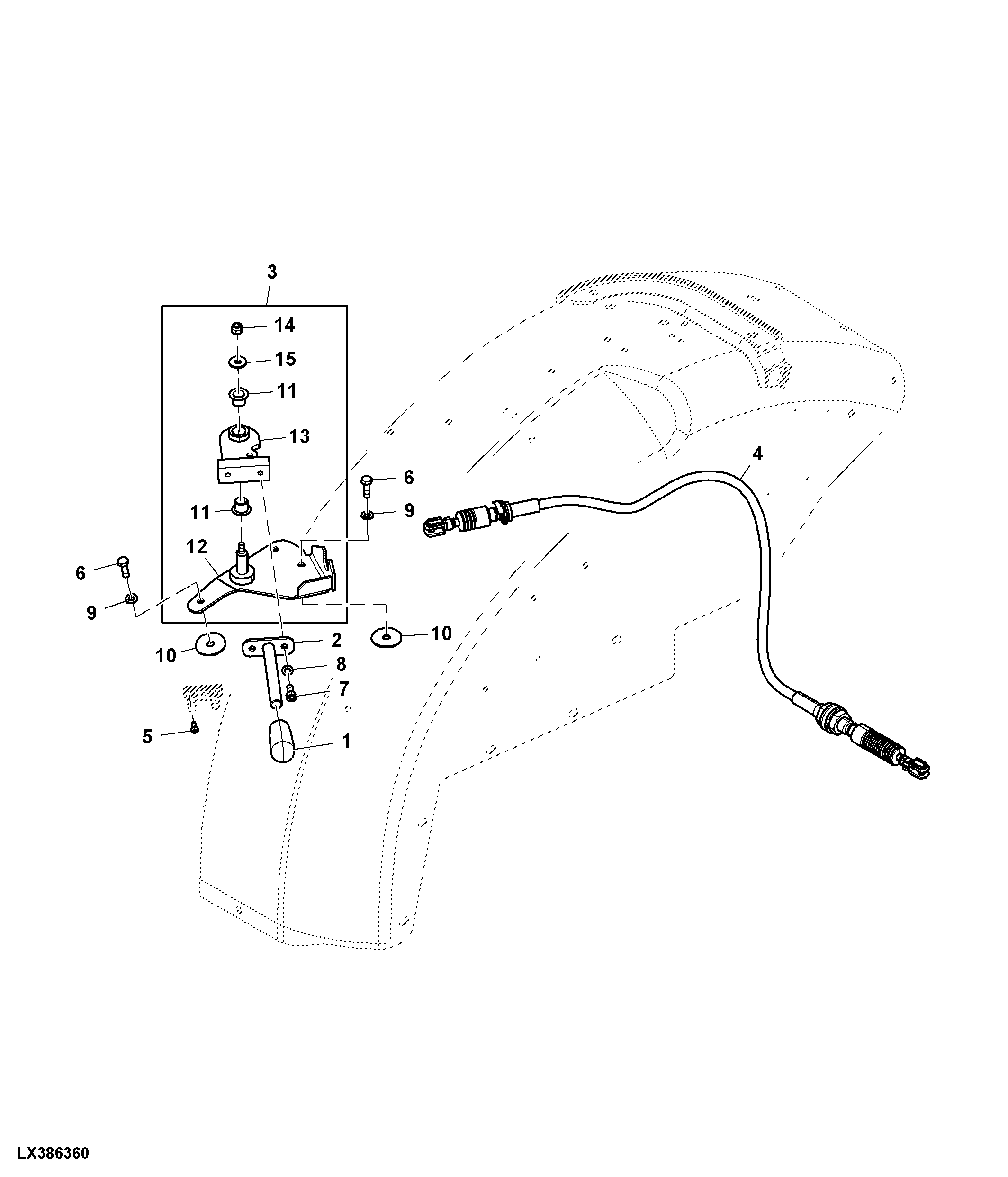 Control Parts, SCV, Position 4, Cab (x09160 - )