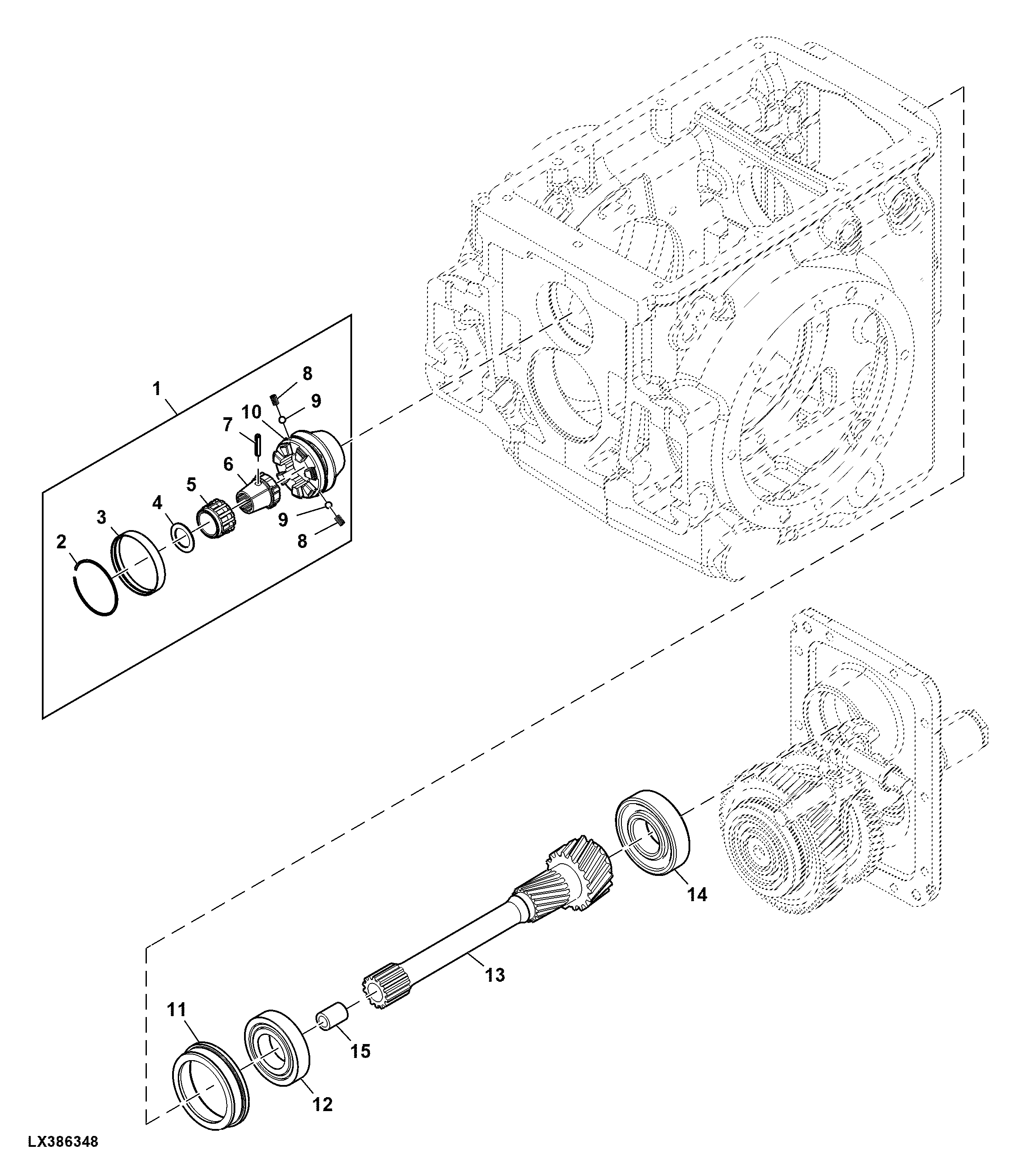 PTO Inner Controls, Mechanical, W/ Ground Drive, 540 / 1000