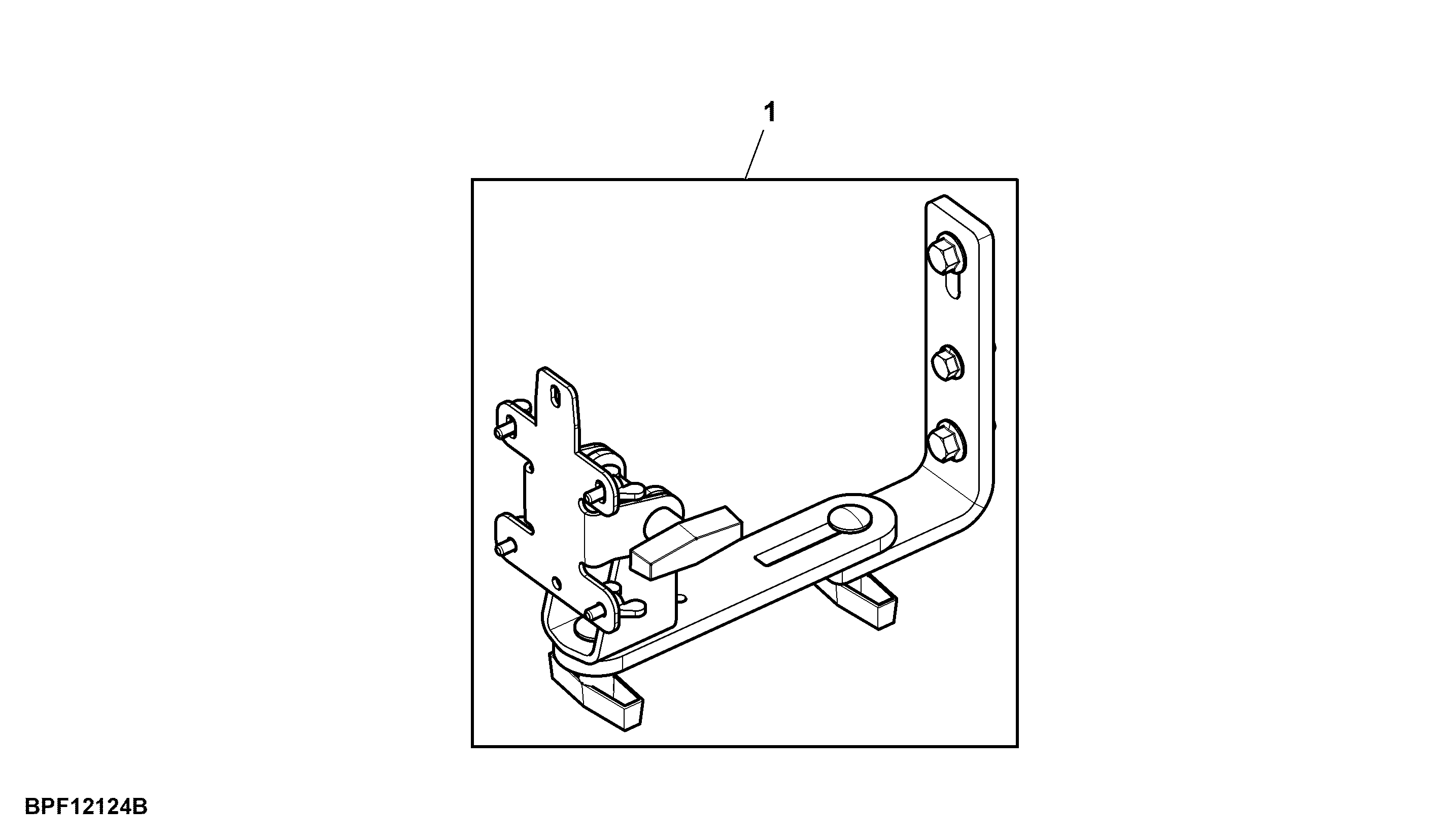 Attachment, Single Display Mounting Bracket, Gen 4 Universal