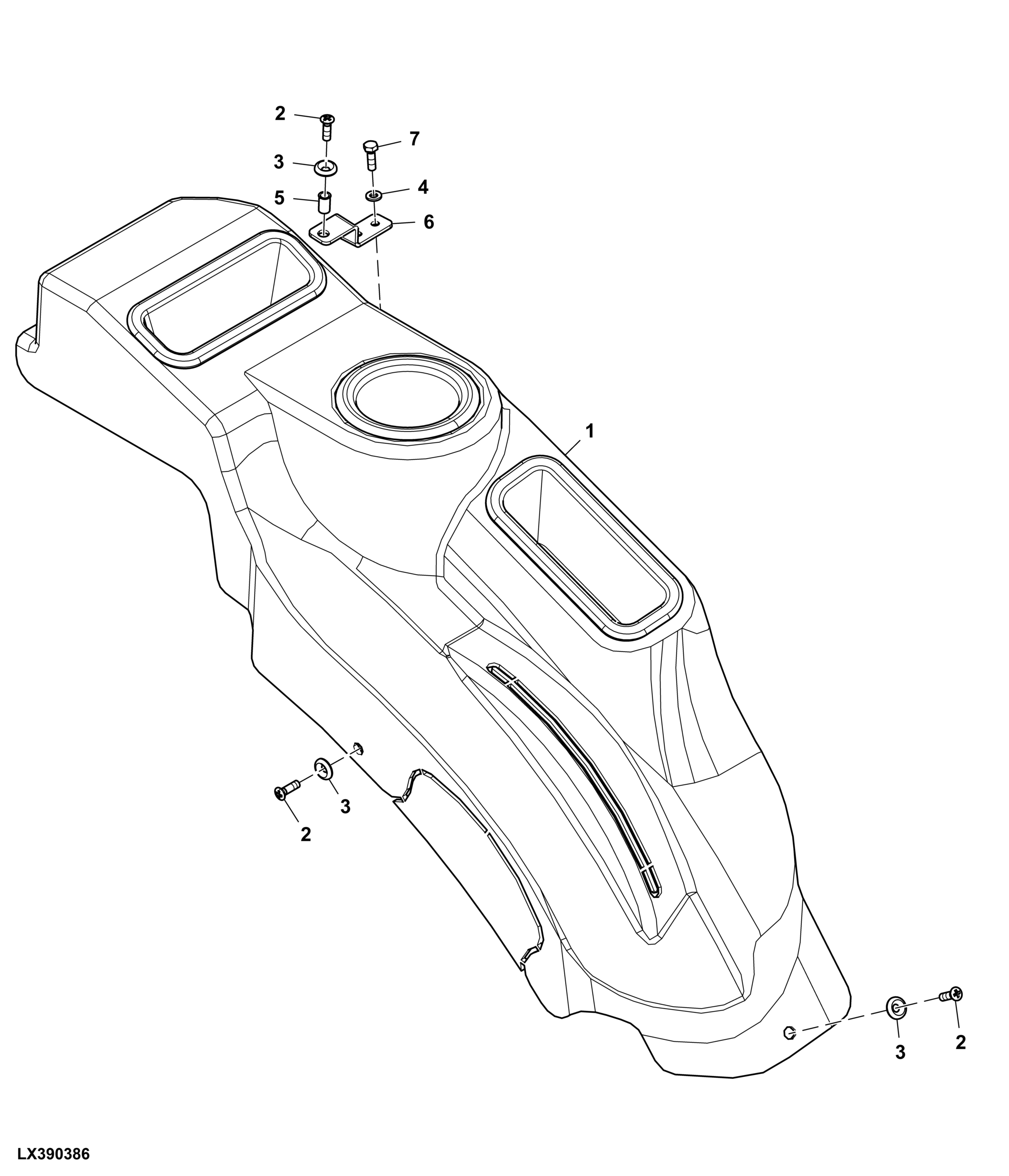 Side Console, W/ Electrohydraulic PTO Control, Cab (x09160 - )