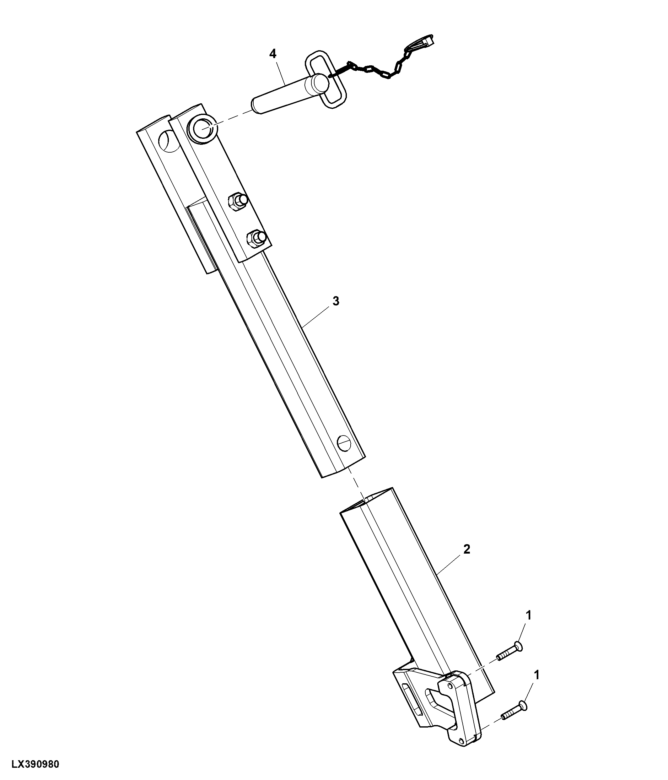 Drawbar / Support, Pick Up Hitch, Wide Axle, Cab