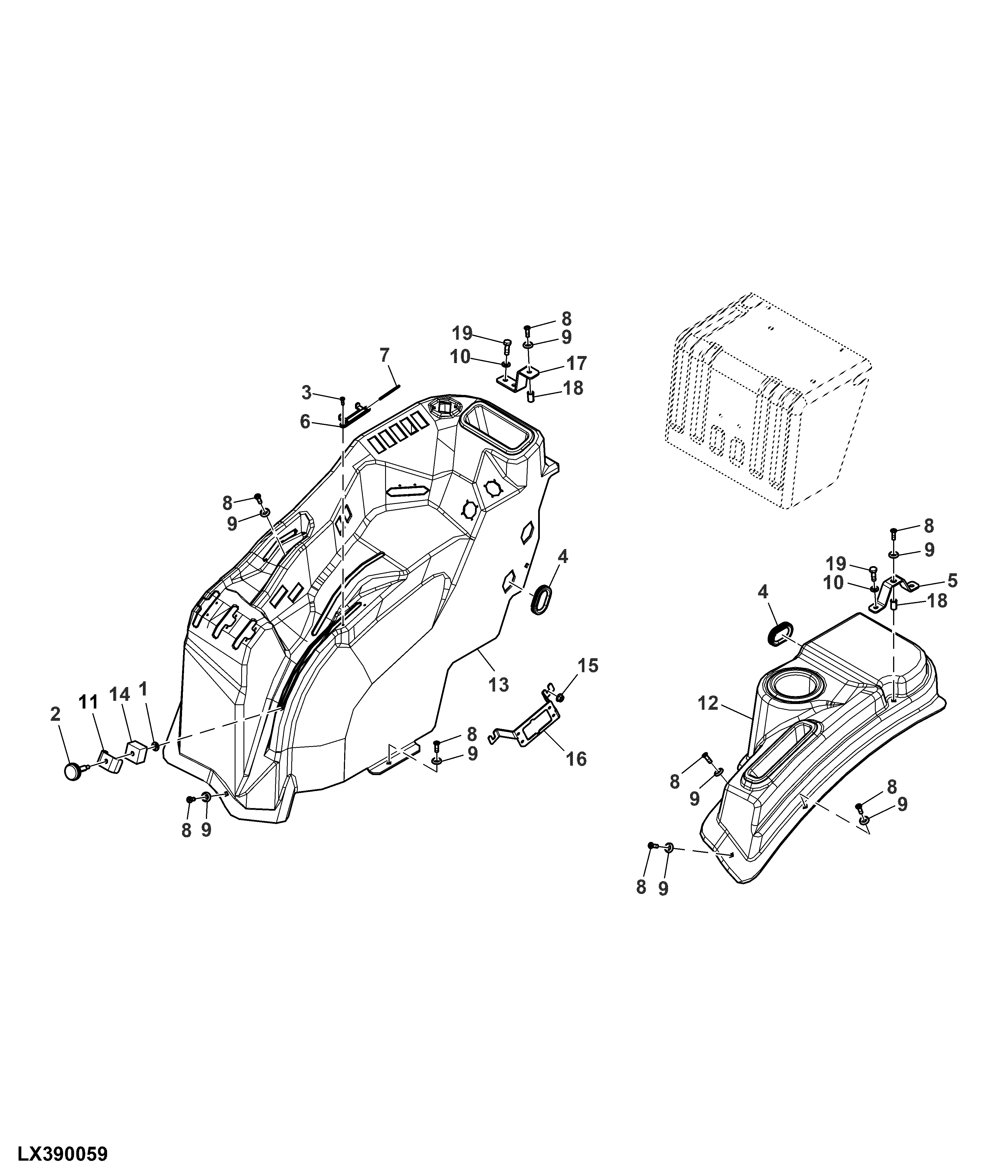 Side Console, Mechanical Rockshaft Control, OOS (x09160 - )