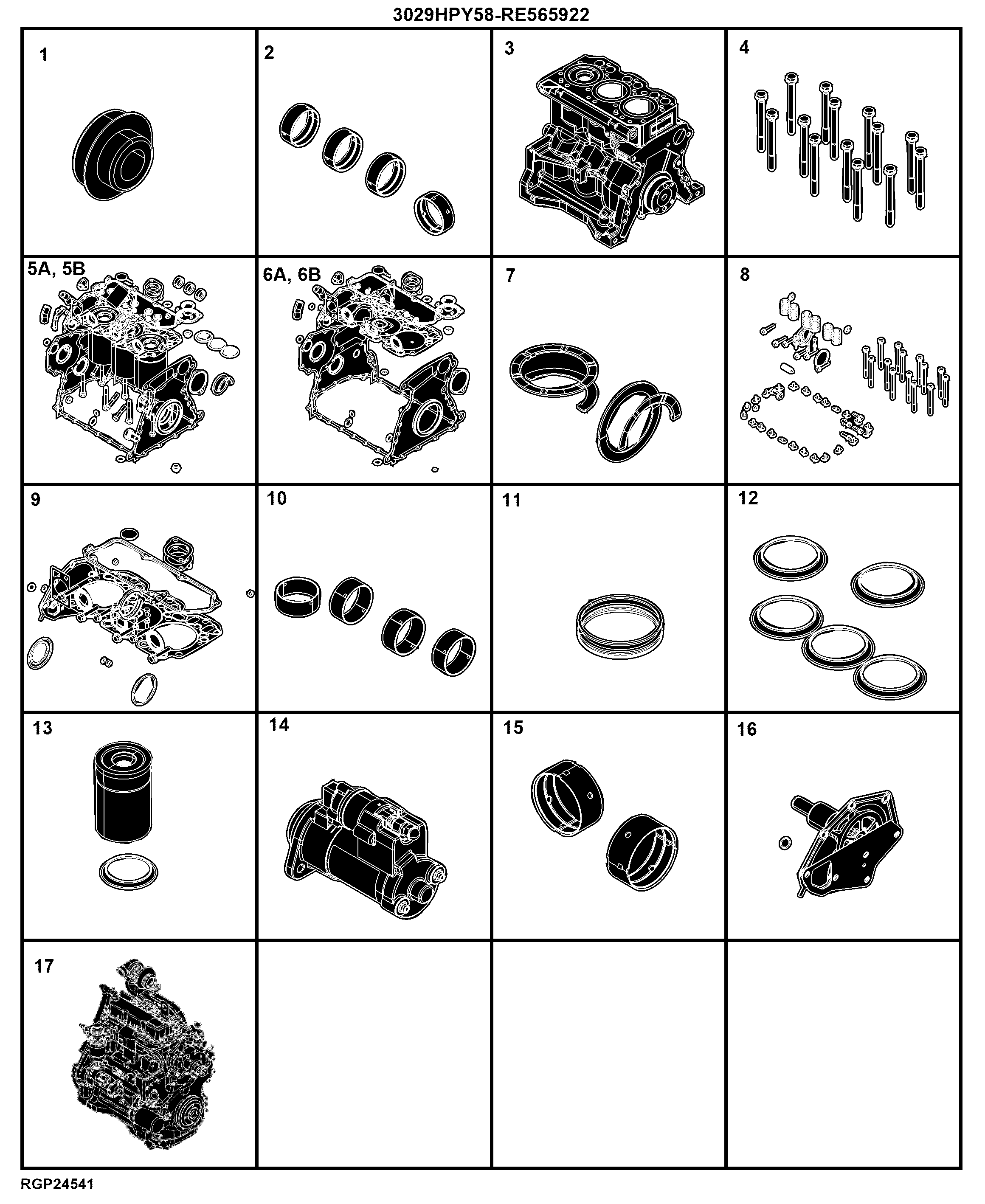 23 Engine 3029HPY58-RE565922-PY11323-PY11342-PY11638-PY11933-PY12037 Metric