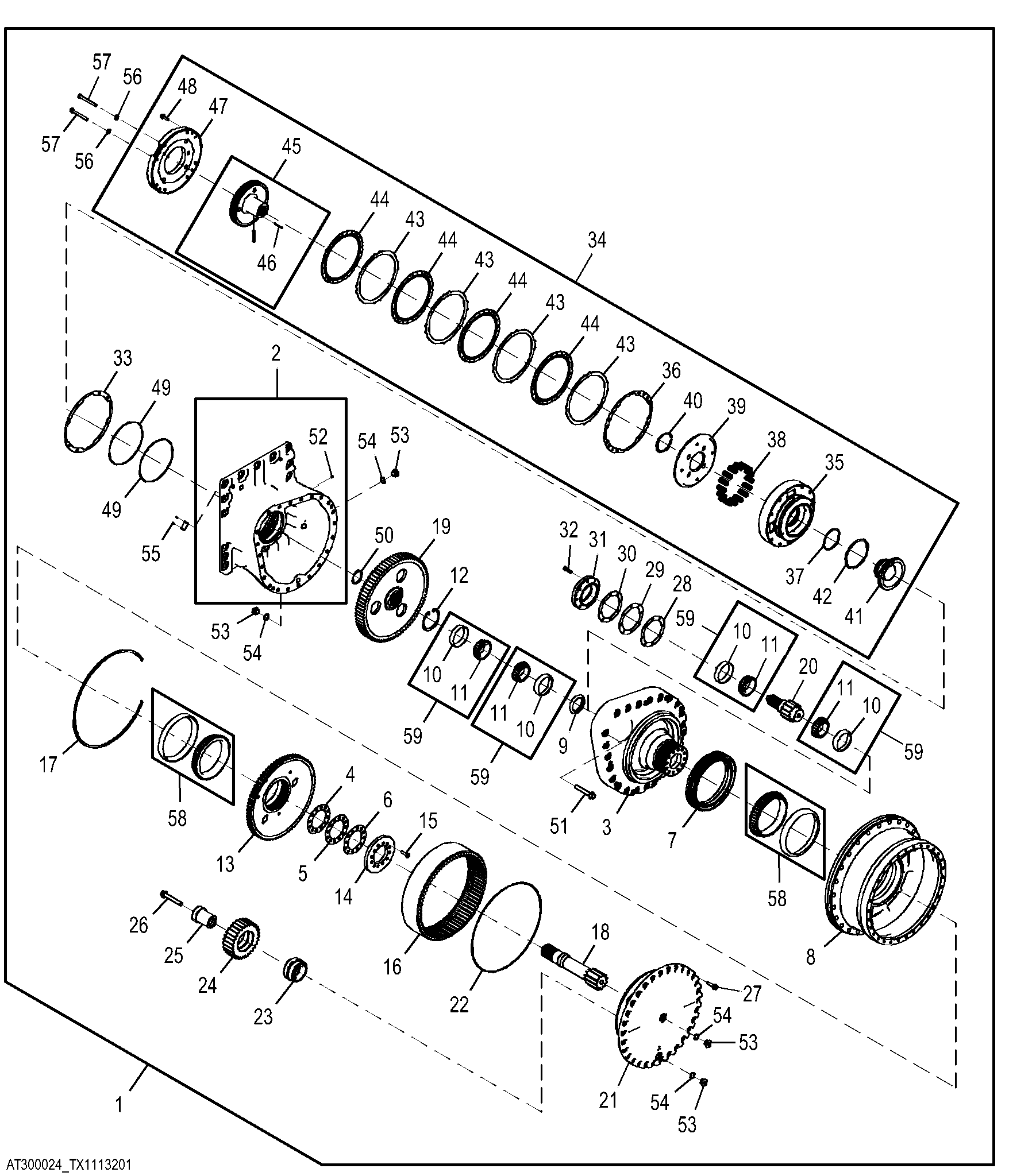 Final Drive Components, Long Track, Standard Track