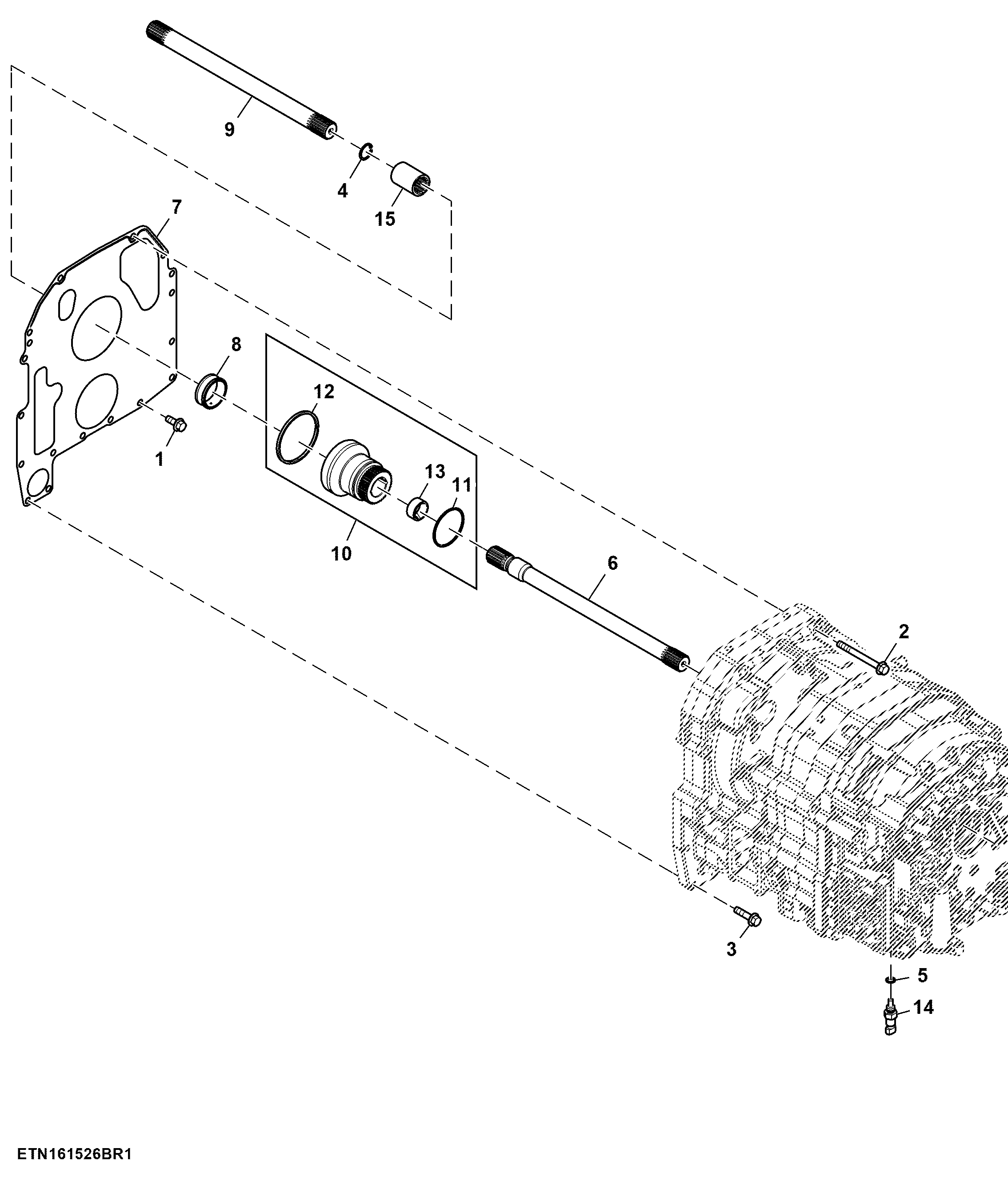 Output Shaft / Mounting Parts, CommandQuad™ Transmission