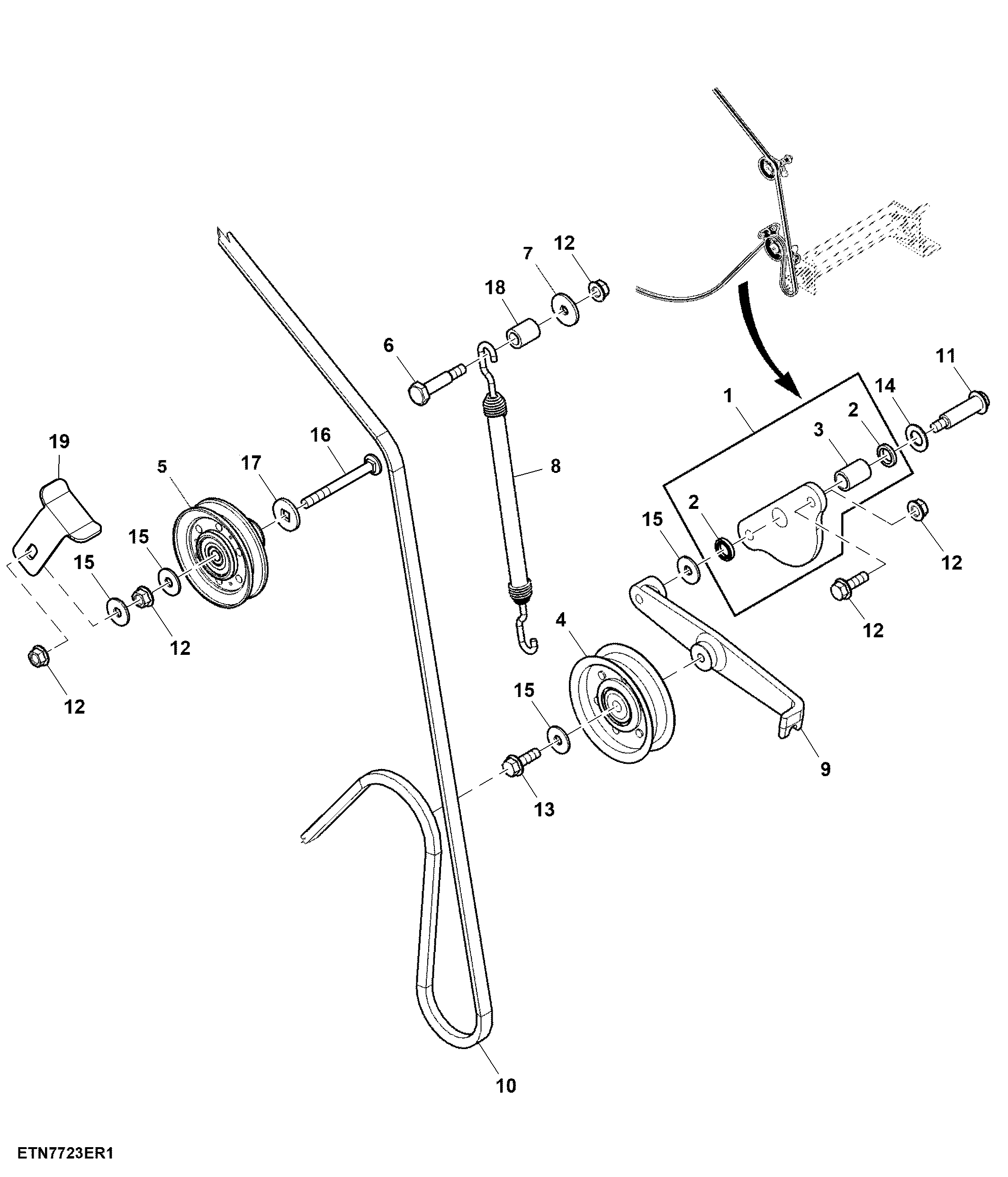 Cooling Package Air Screen Drive, Screen Side