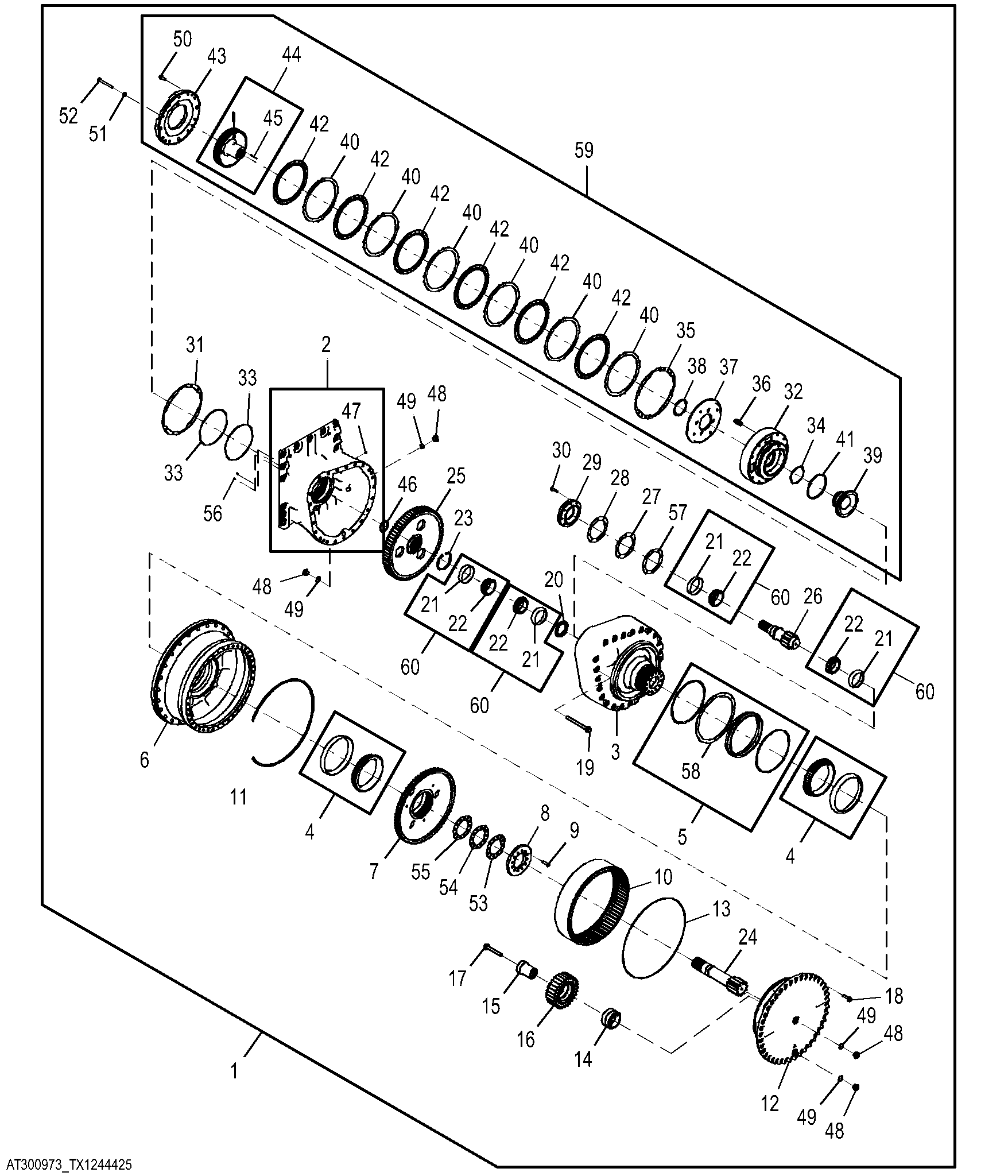 Final Drive Components, Wide Track, Wide Long Track ( - 165123)