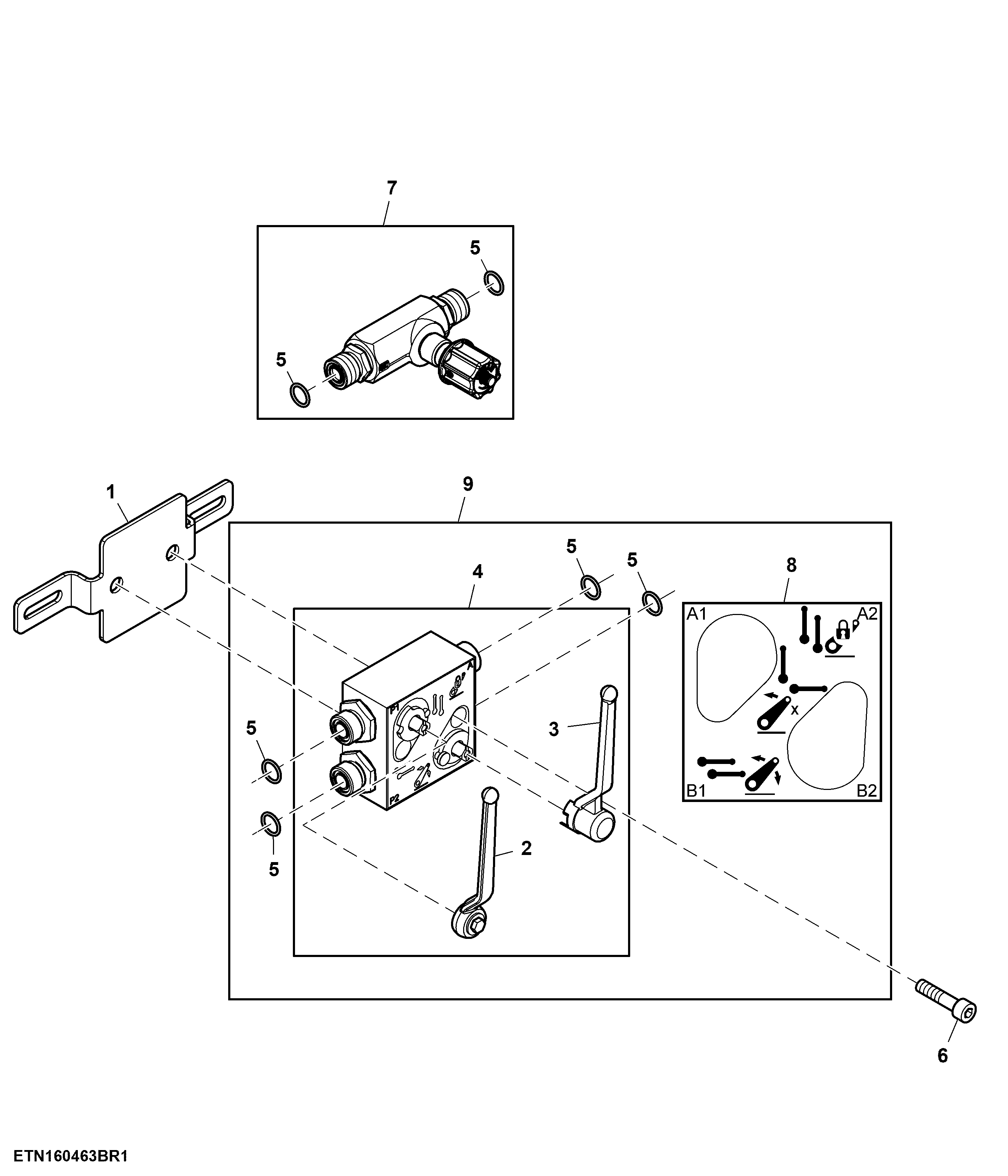 Valve, Front Hitch Control (673929 - 947640)