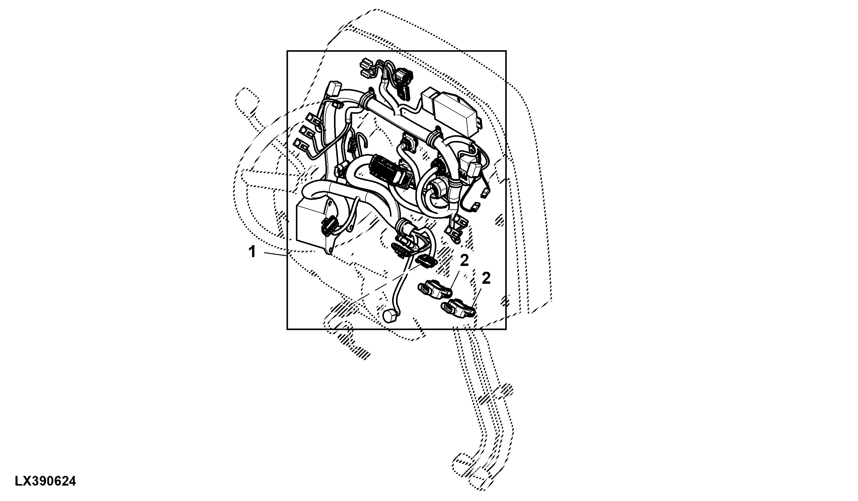Wiring Harness, Dashboard (x08951 - )