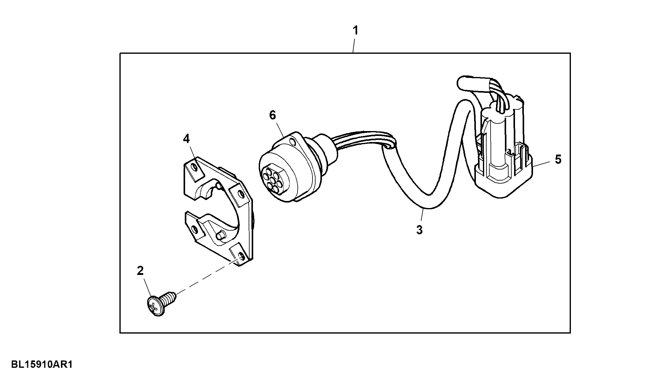 Wiring Harness, Signal Interface Socket, Attachment