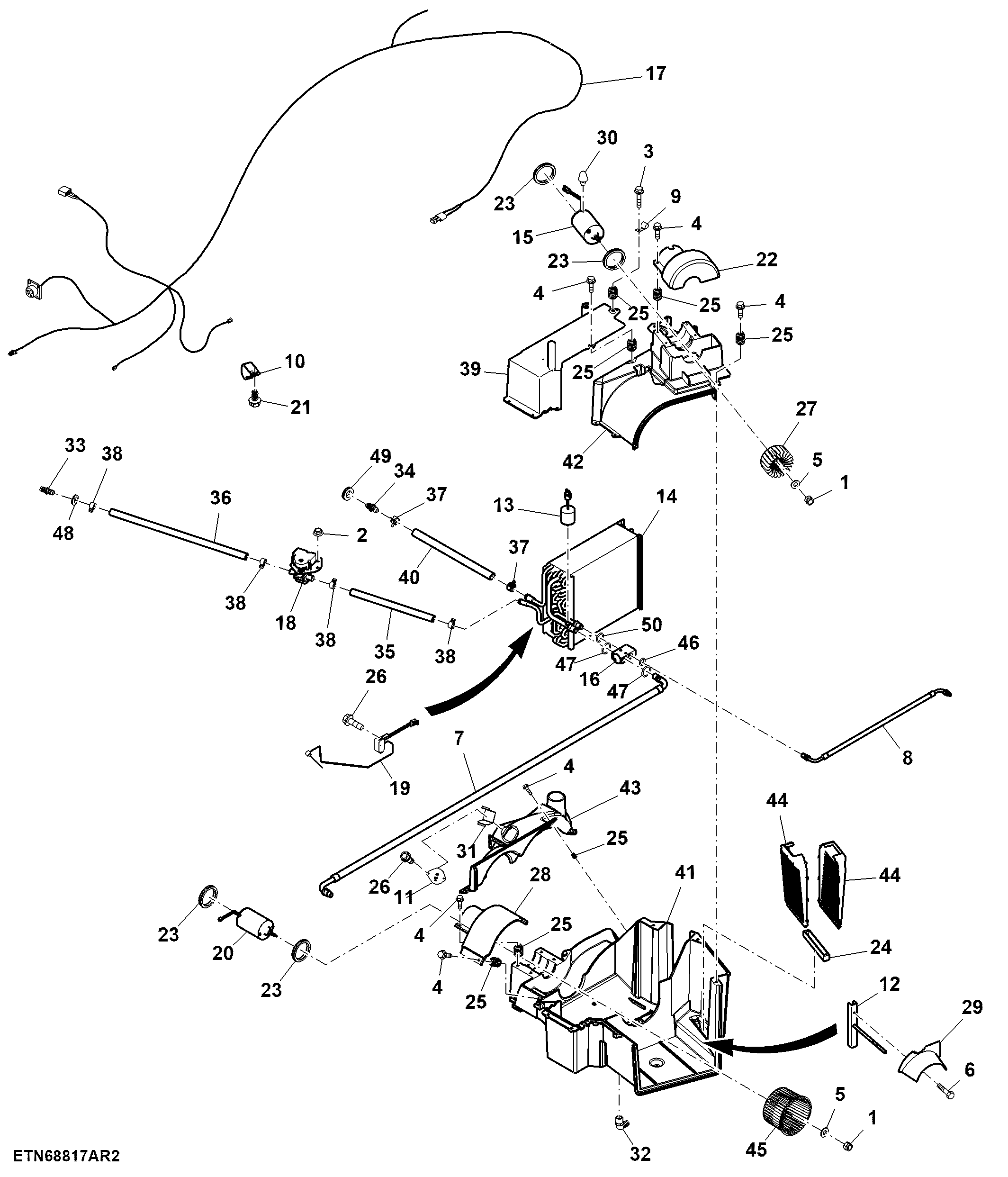 Air Conditioner and Heating Components, Cab