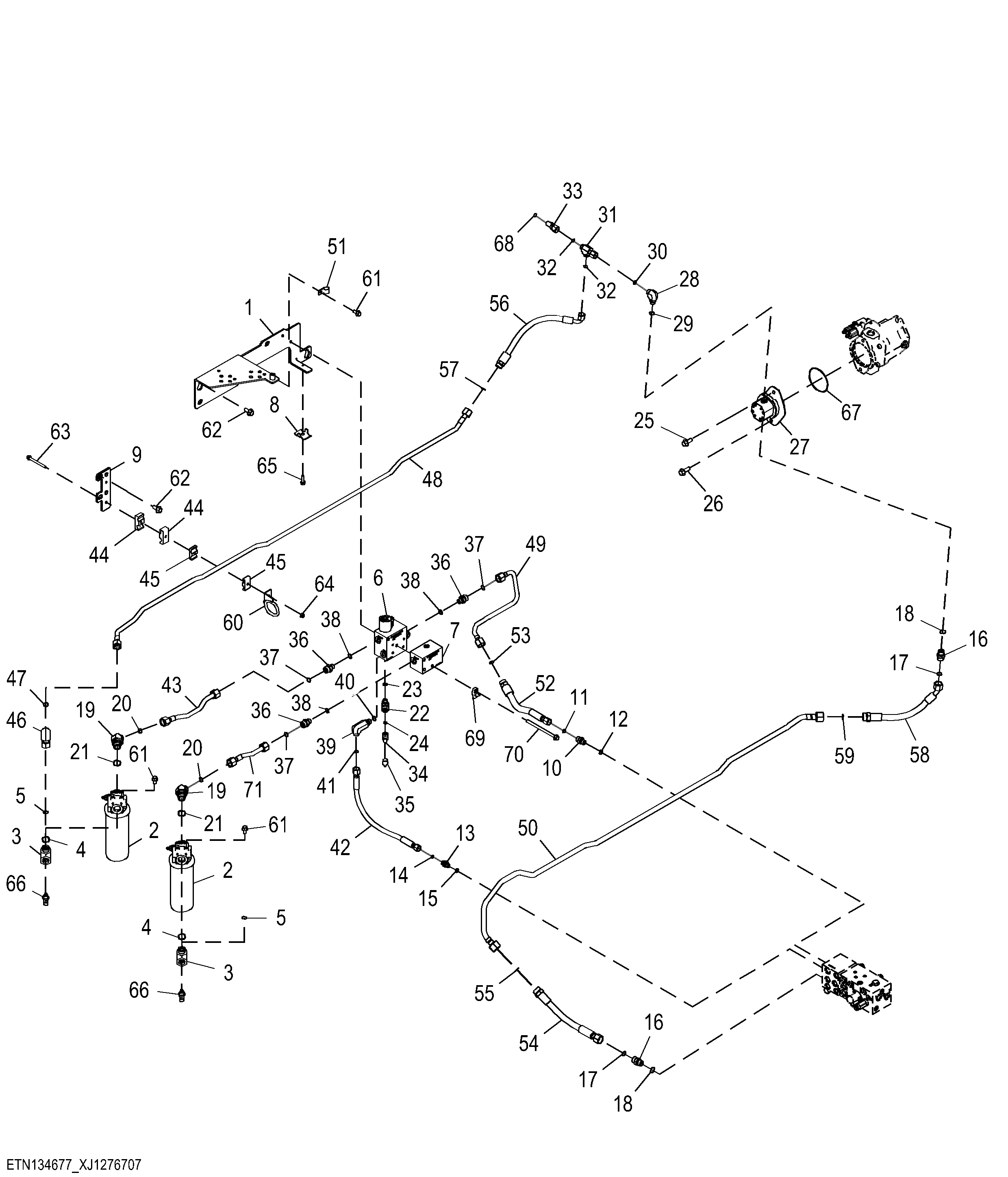 Axle Cooling and Filtration System for Front Differential Lock (2 of 4)