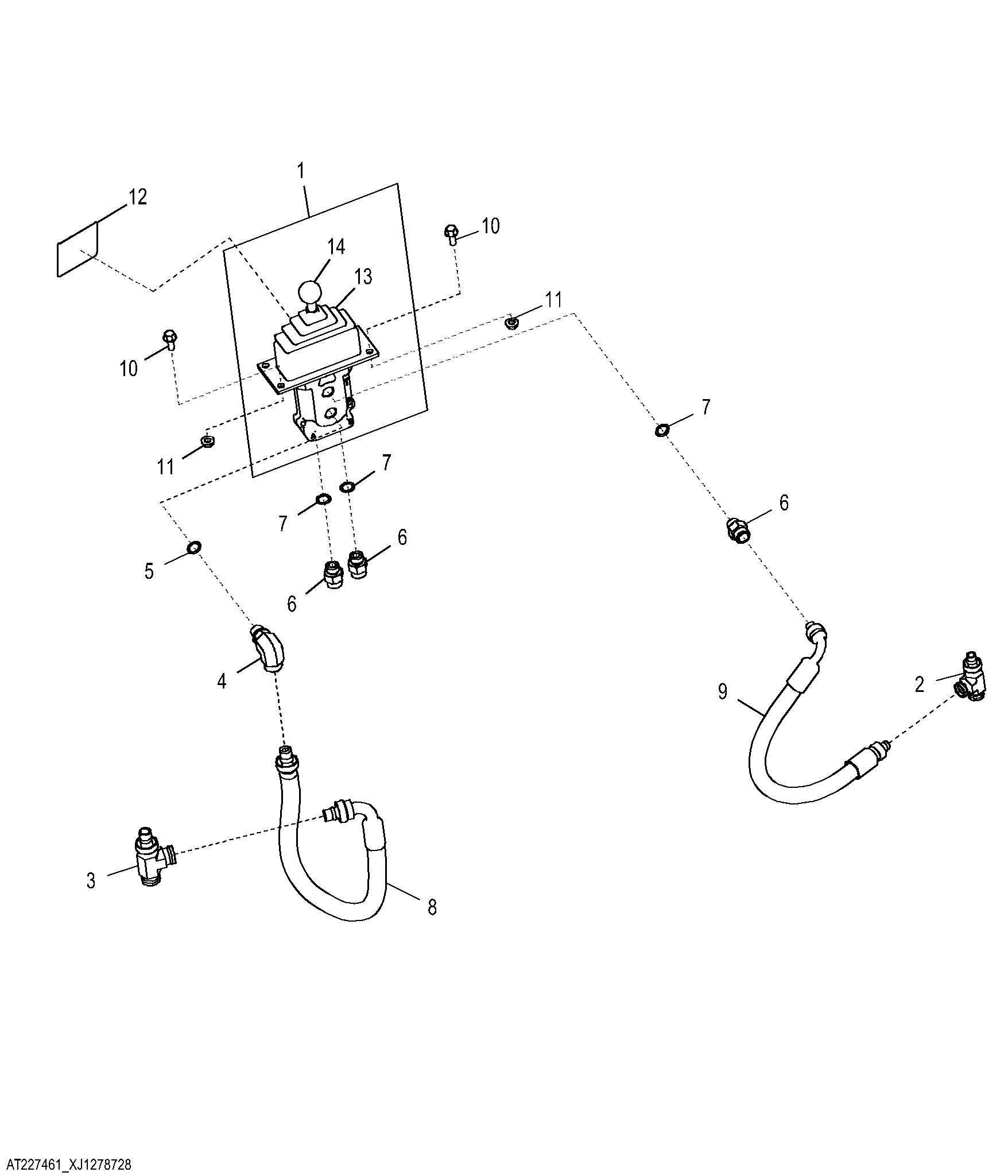 Auxiliary Pilot Control Plumbing Kit (342859 - )