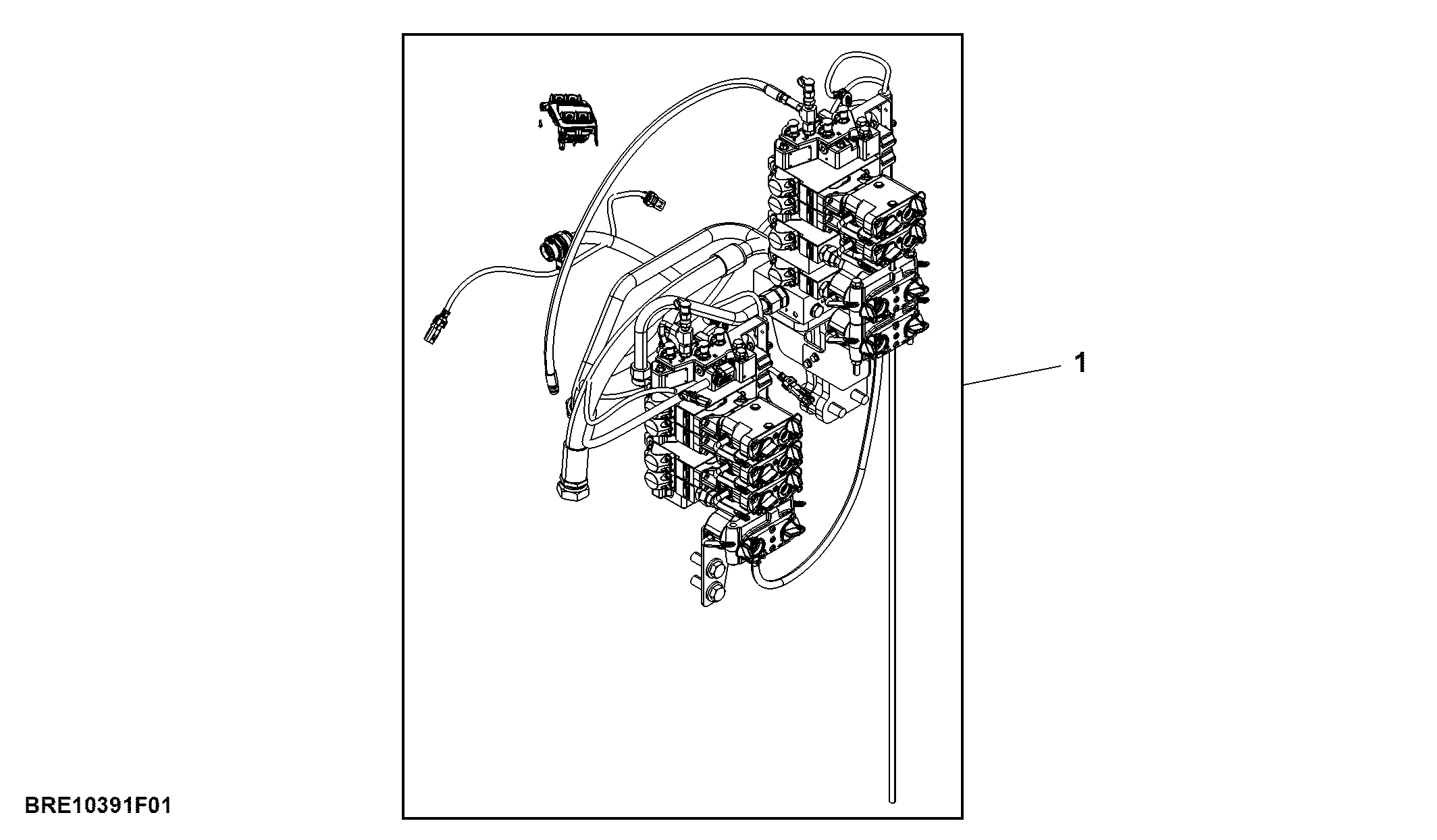 Selective Control Valve, 8 Rear SCV, Seeding Hydraulic IPM, Attachment