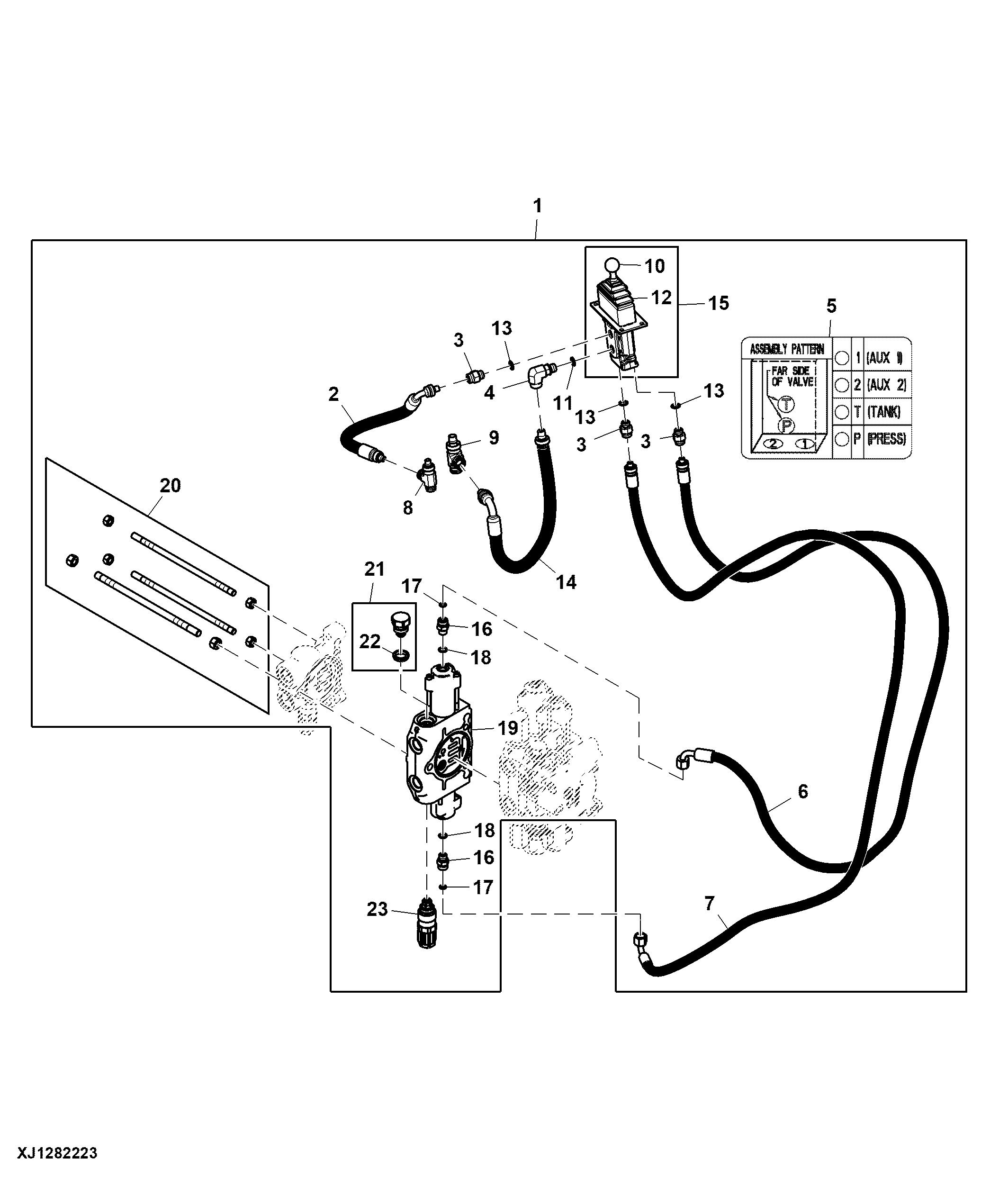 Auxiliary Pilot Control Plumbing Kit (342859 - )