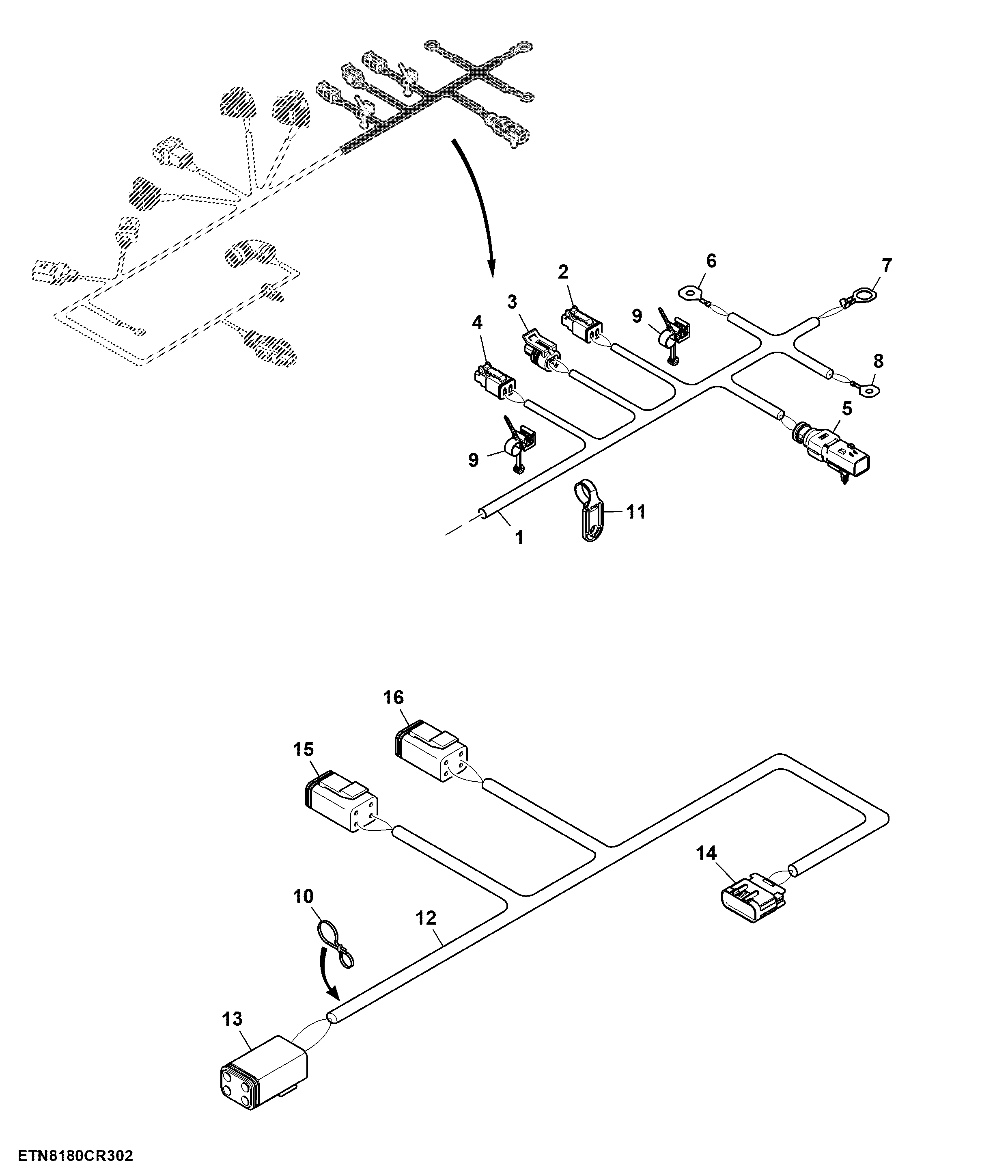 Wiring Harness, ProDrive™ Controller (2 of 2) ( - 120228)