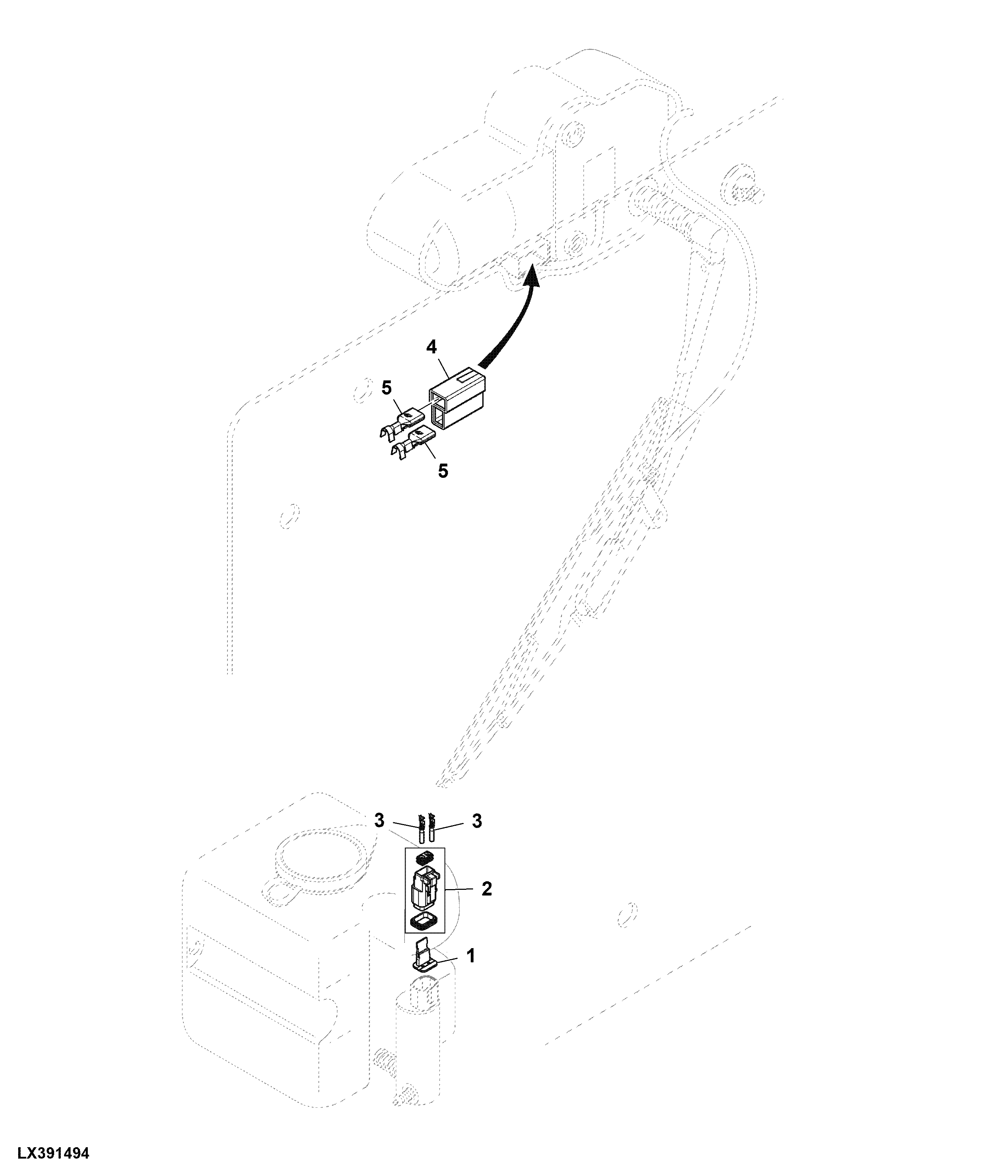 Connector / Terminal, Rear Windshield Wiper