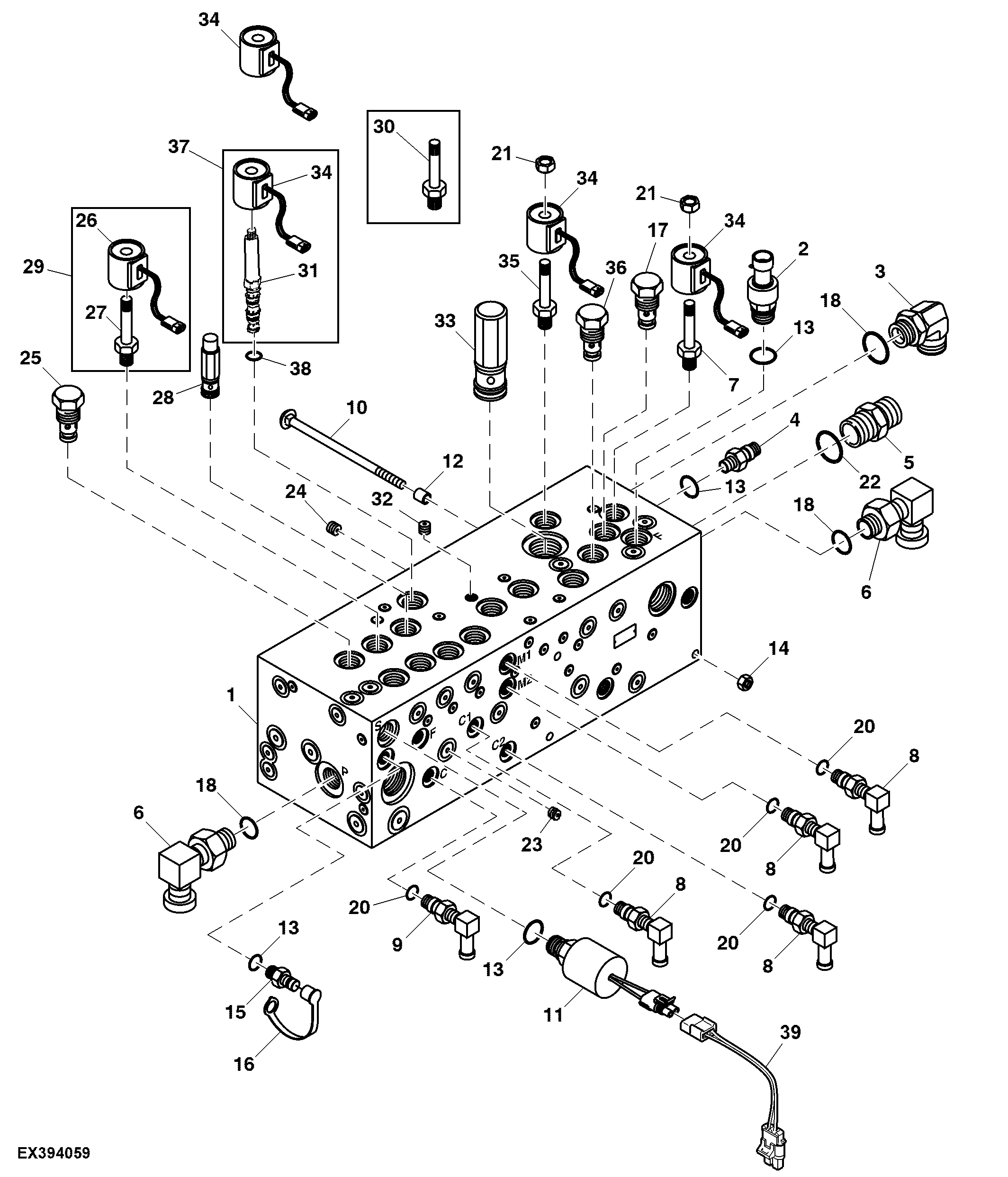 Main Hydraulic Valve And Fittings ( - 183049)