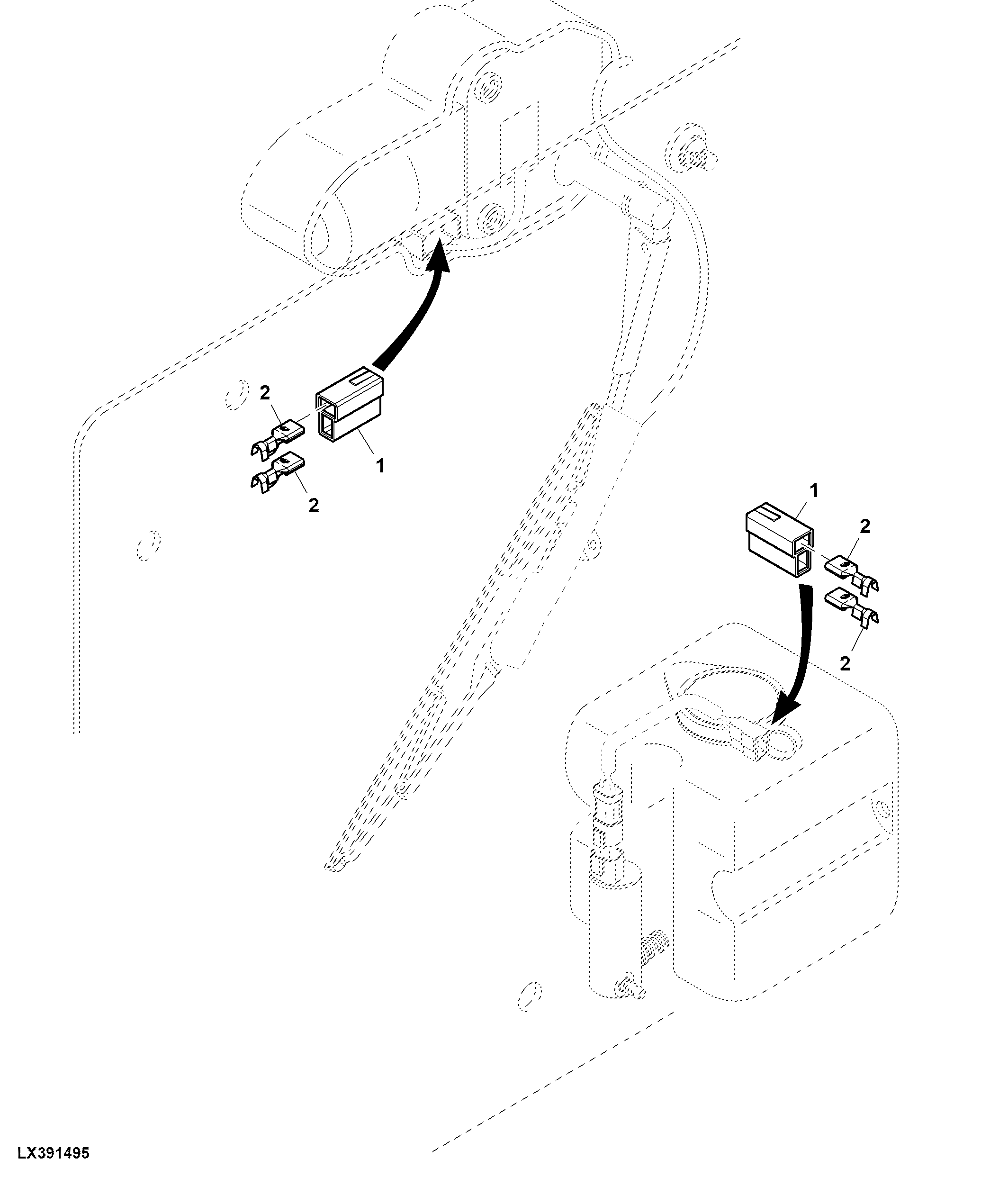 Connector / Terminal, Rear Windshield Wiper