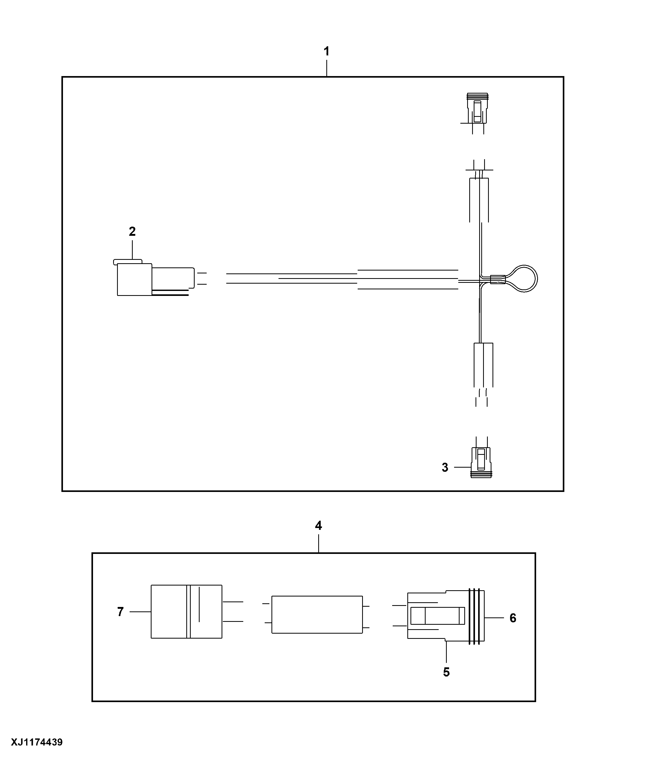 Wiring Harness Components, Boom Work Lights