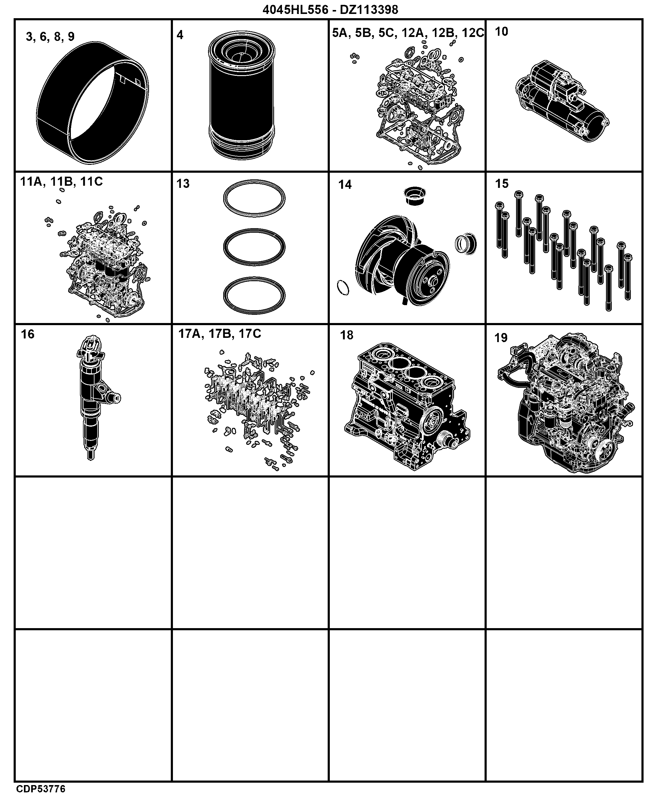 E3 Engine 4045HL556-DZ113398-ETN203097-ETN220813