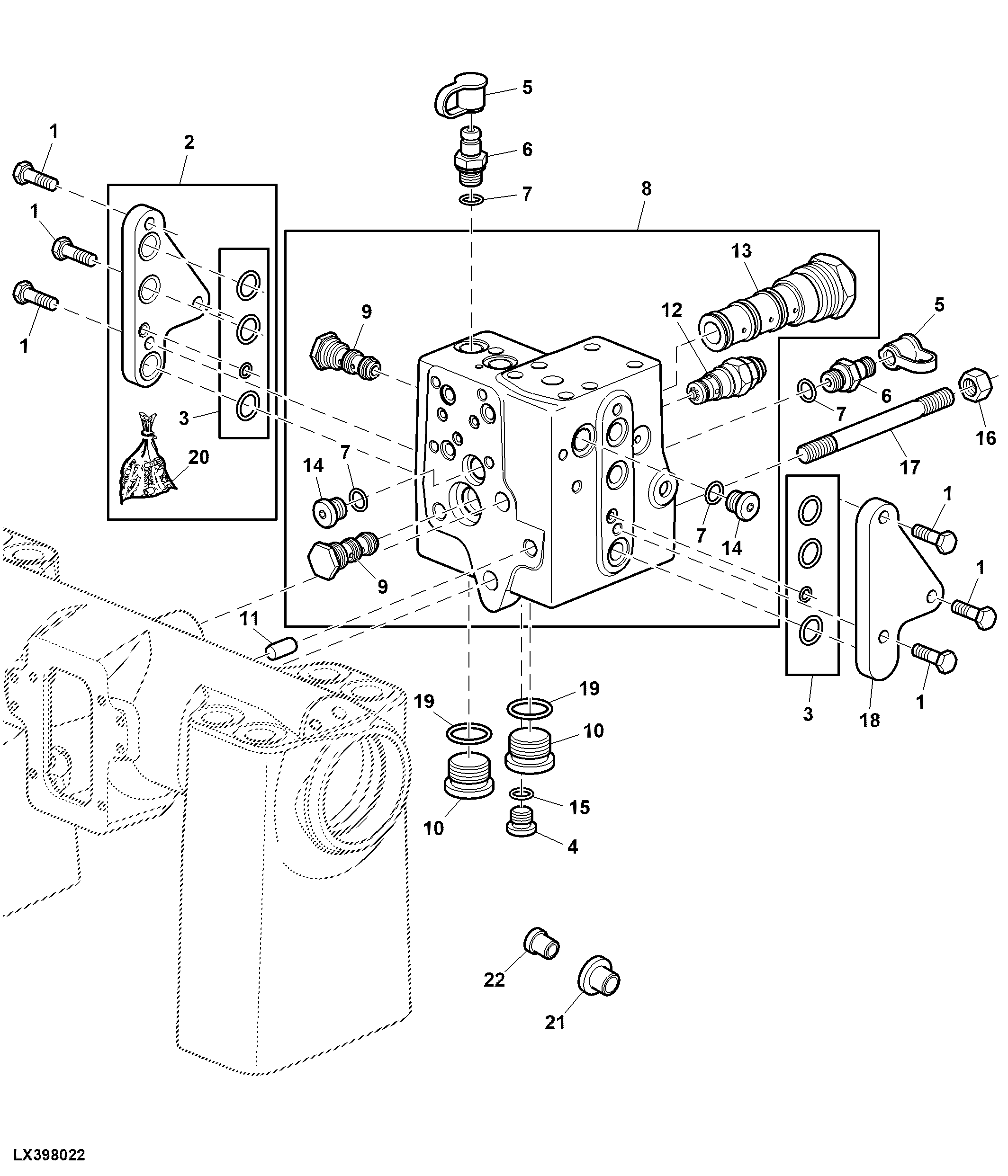 Control Block Priority 3 (Hydraulic Pump 28/45 Cm3)