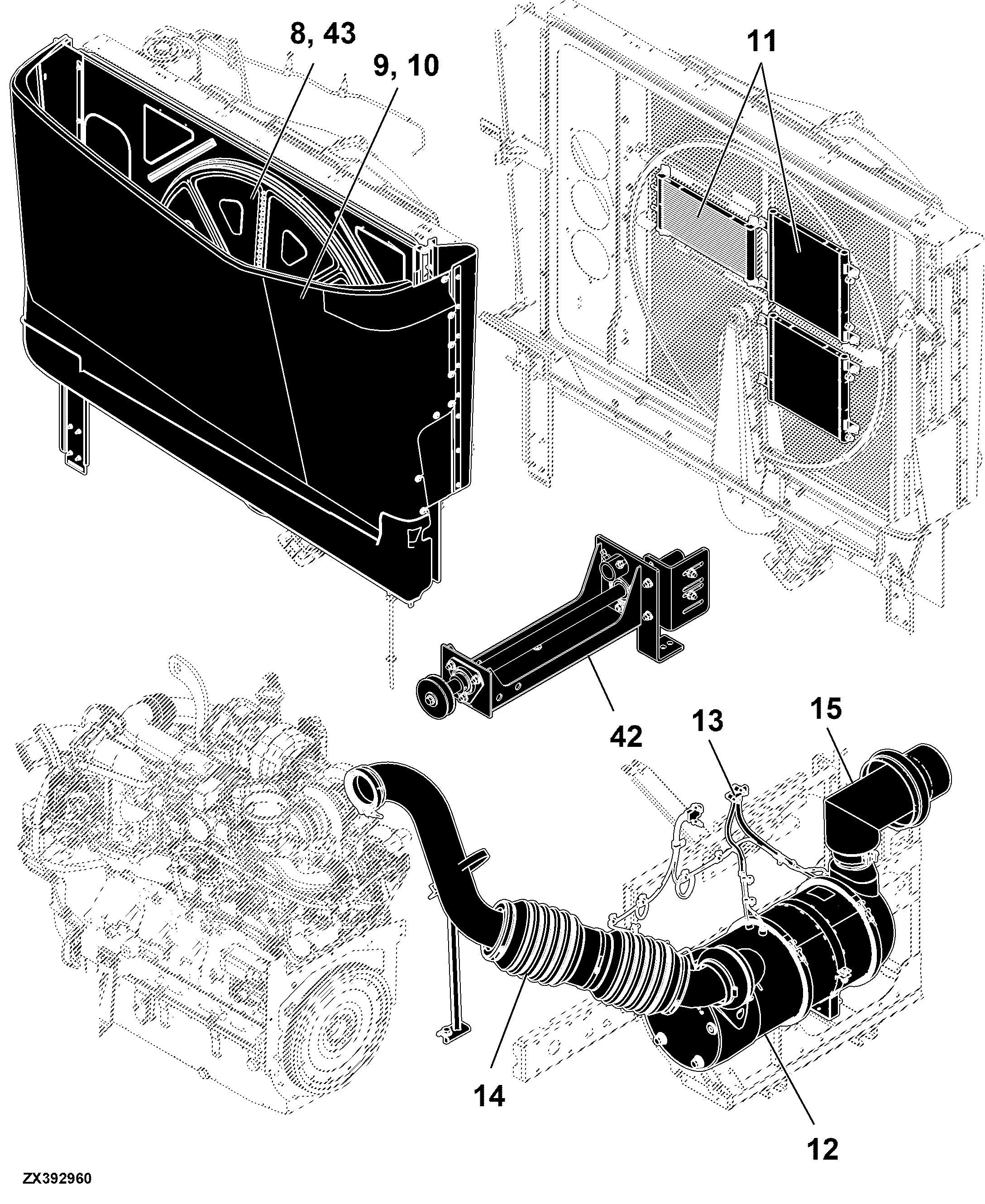 30 Engine Auxiliaries, Tank, Air System S685 - For Engine 6135HH003 - MY15