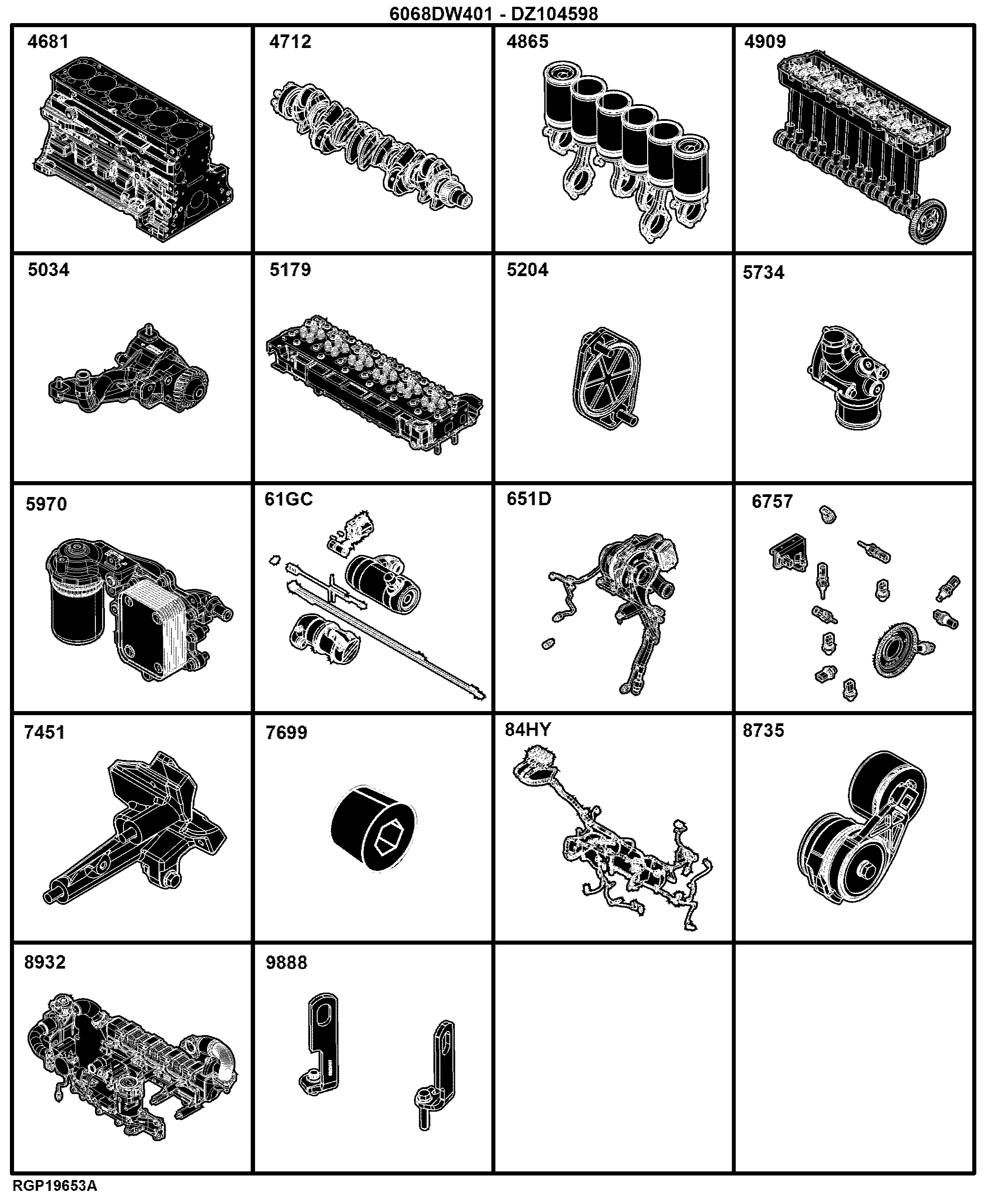 04B Engine 6068DW401-DZ104598