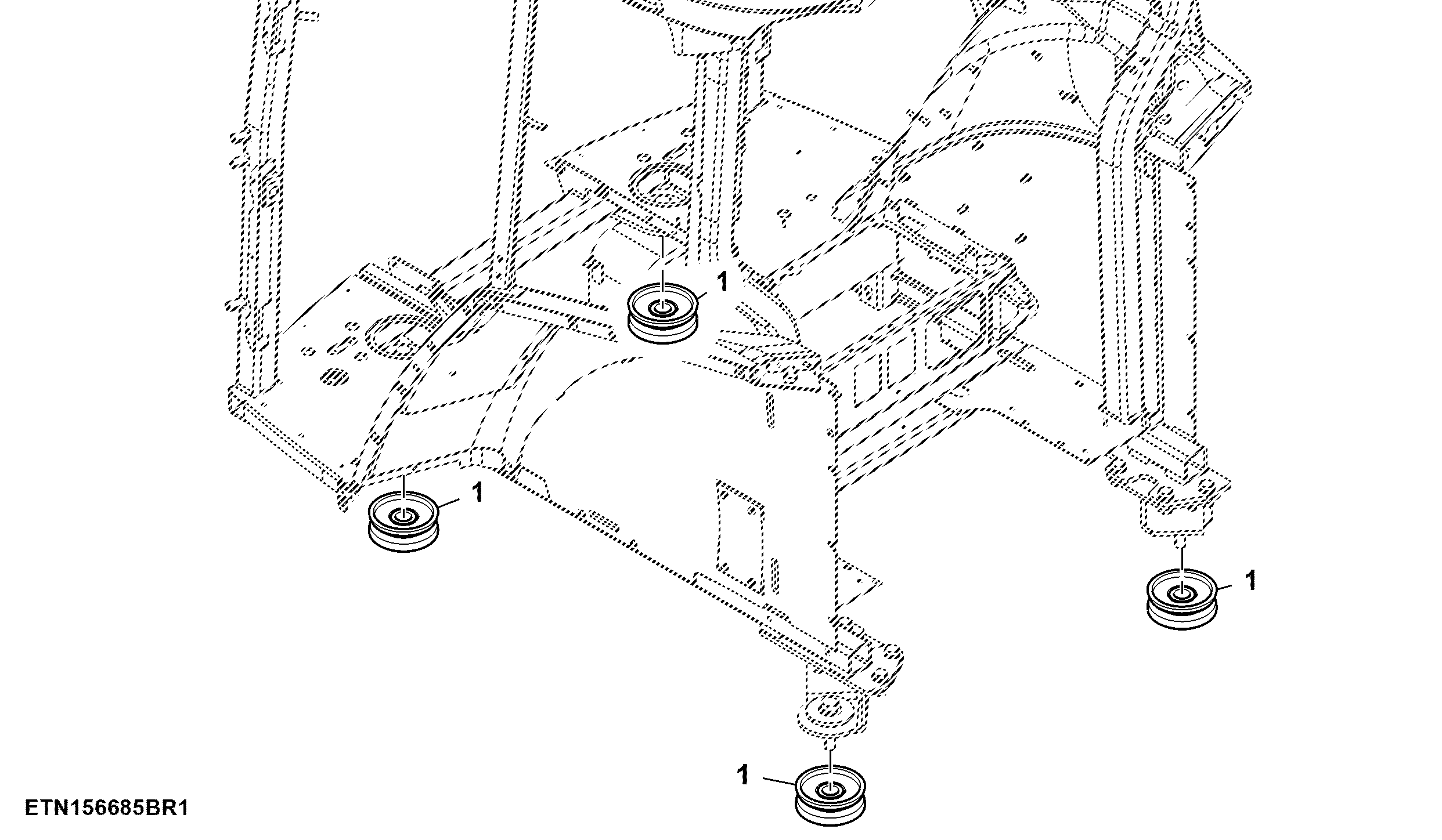Isolator, Mounting Part, Cab, W/O Cab Suspension