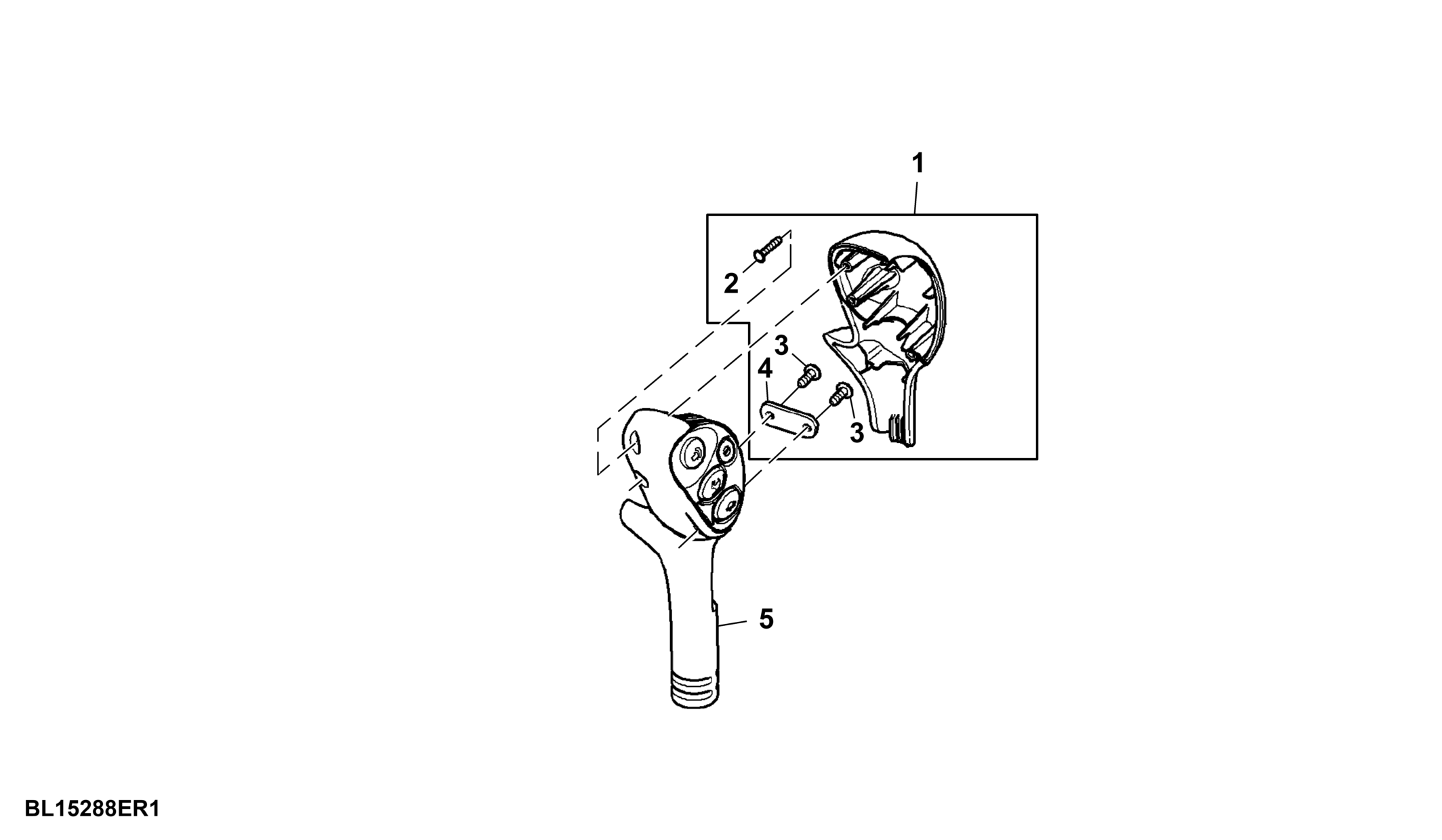 Lever, Range Shift, Conversion from PowrQuad™ PLUS to AutoQuad™ PLUS, Attachment